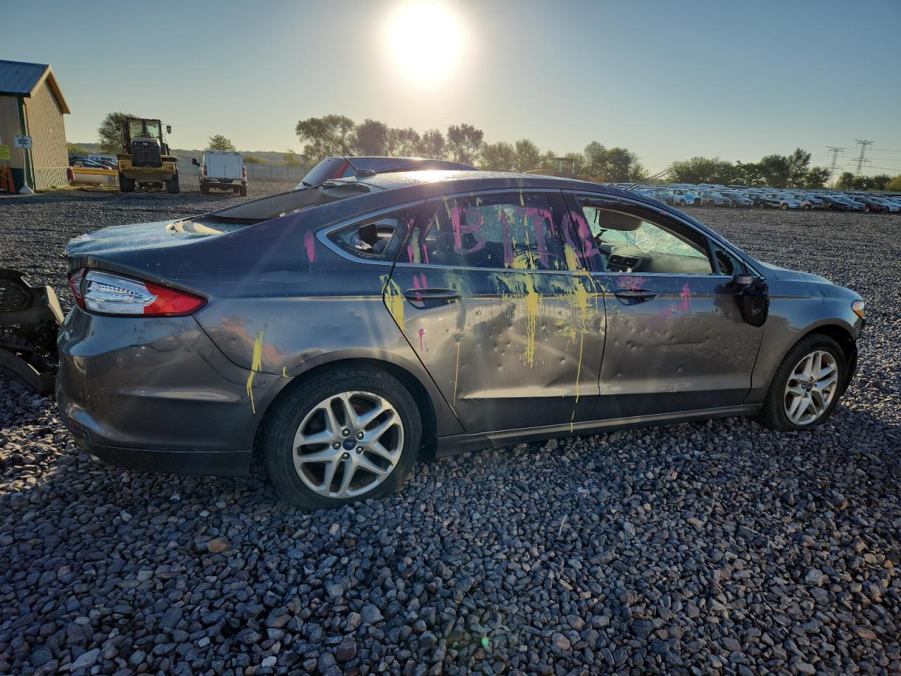 2014 Ford Fusion Se Gray vin: 1FA6P0HD3E5365950
