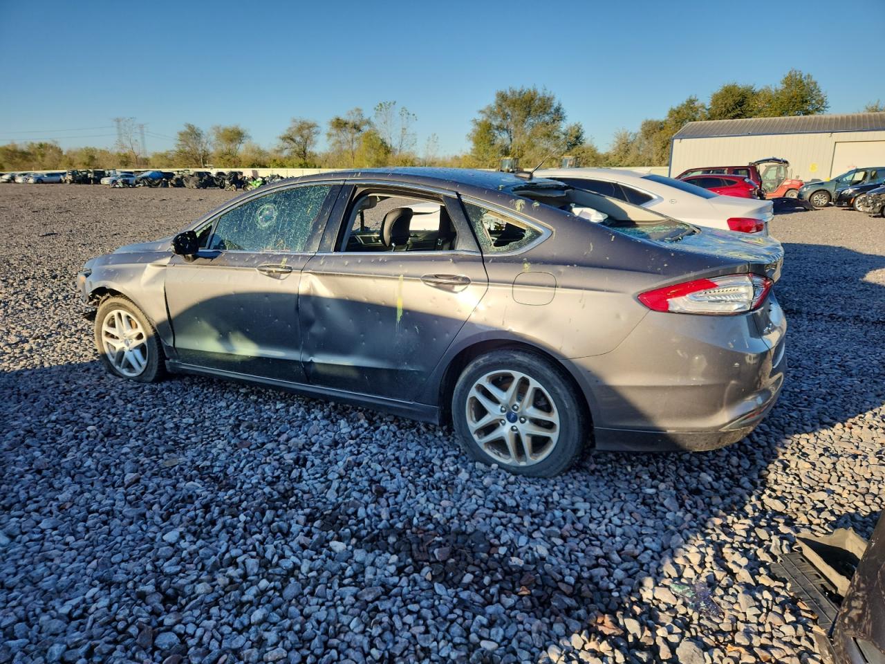 2014 Ford Fusion Se Gray vin: 1FA6P0HD3E5365950