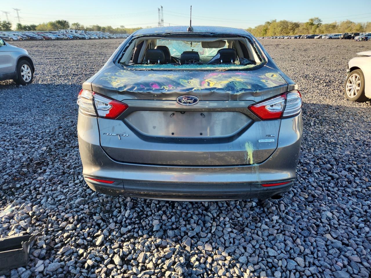 2014 Ford Fusion Se Gray vin: 1FA6P0HD3E5365950