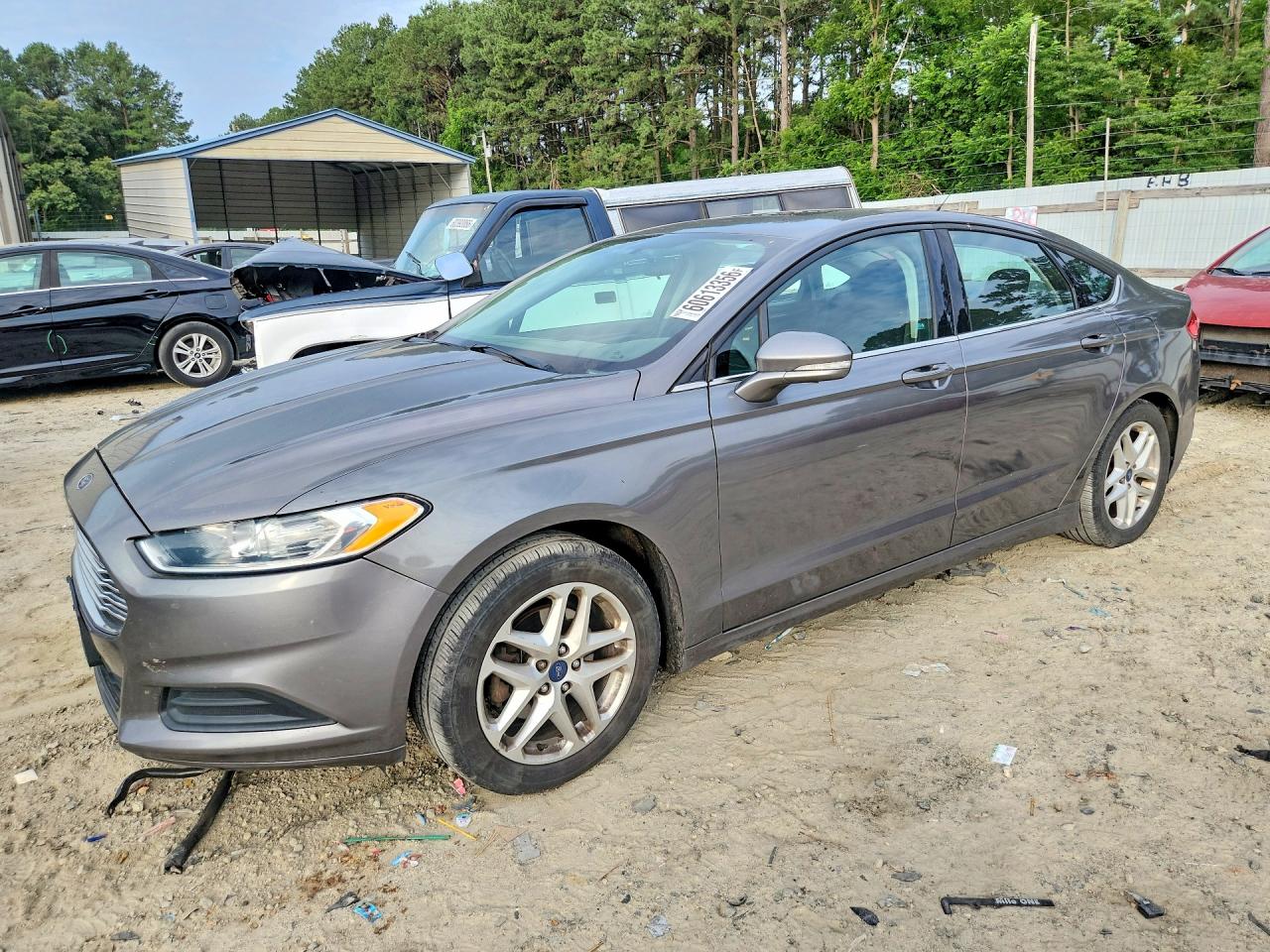 2014 Ford Fusion Gray vin: 1FA6P0HD3E5369688