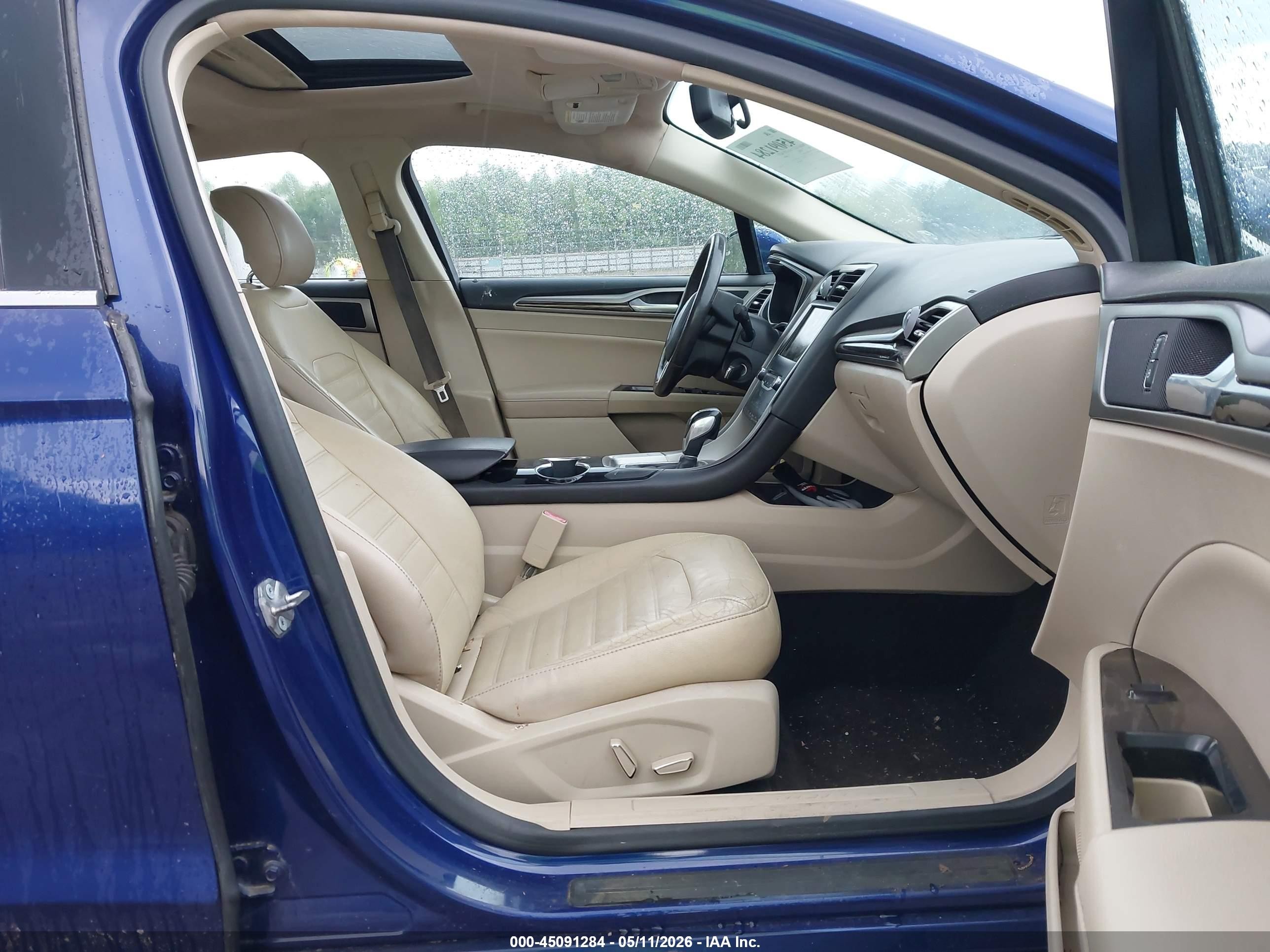 2014 Ford Fusion Se Blue vin: 1FA6P0HD3E5384031