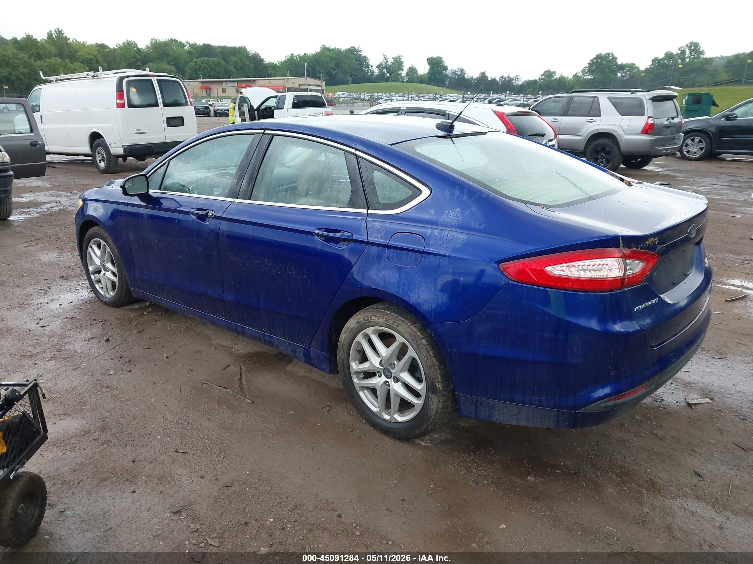 2014 Ford Fusion Se Blue vin: 1FA6P0HD3E5384031