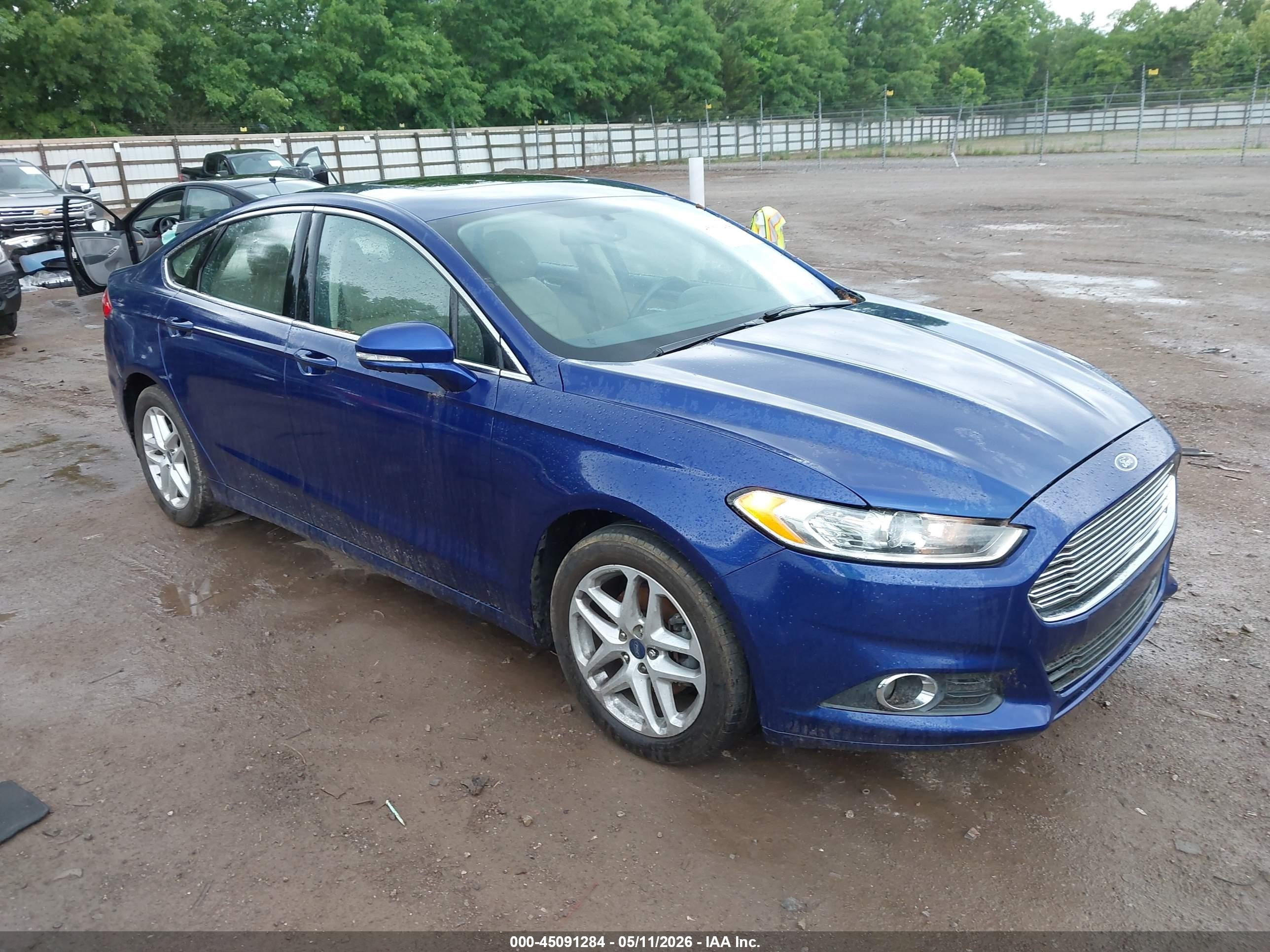 2014 Ford Fusion Se Blue vin: 1FA6P0HD3E5384031