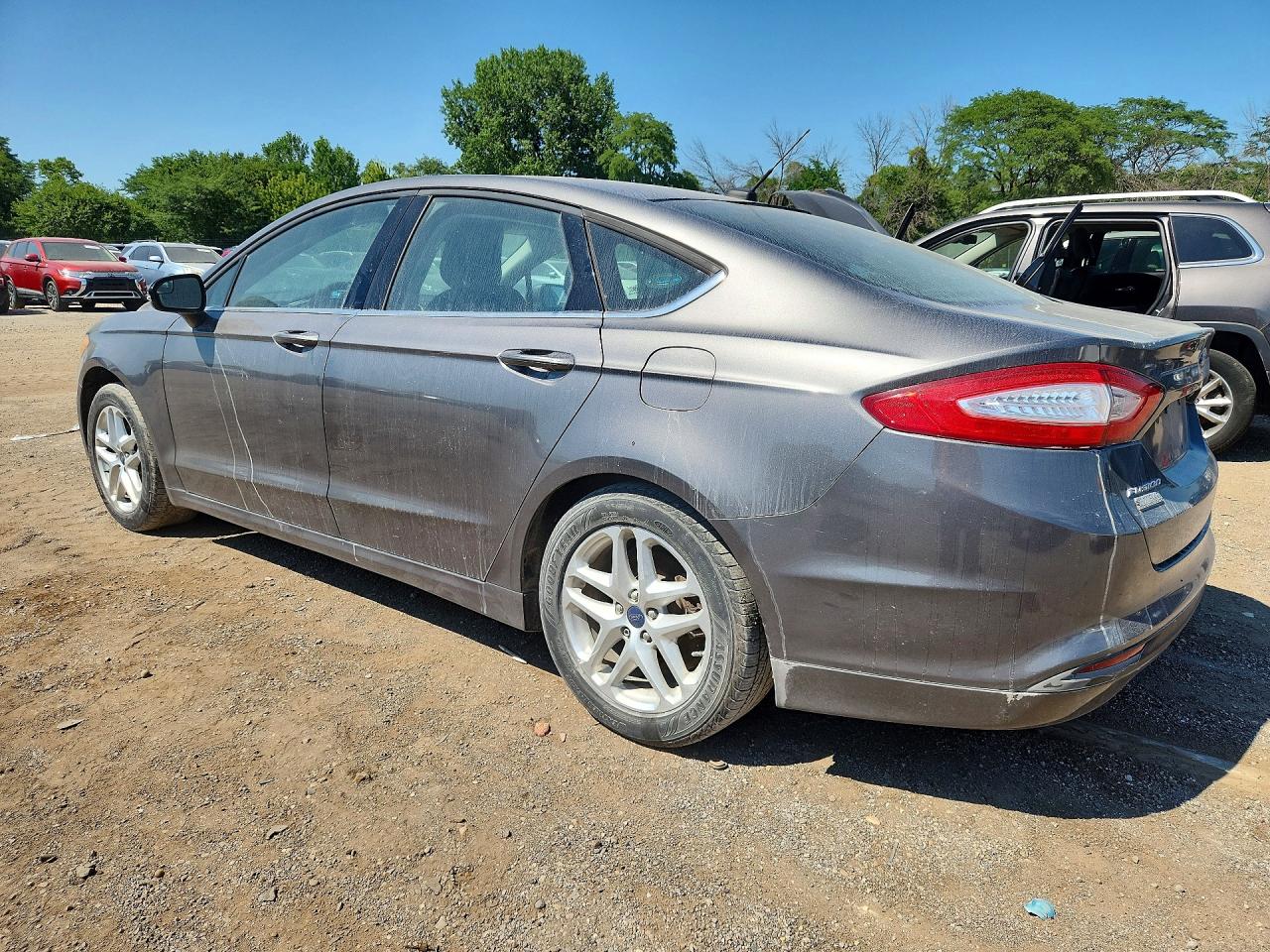 2014 Ford Fusion Se Gray vin: 1FA6P0HD3E5384997