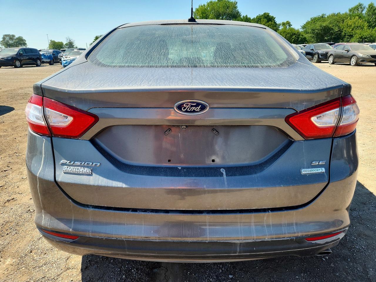 2014 Ford Fusion Se Gray vin: 1FA6P0HD3E5384997