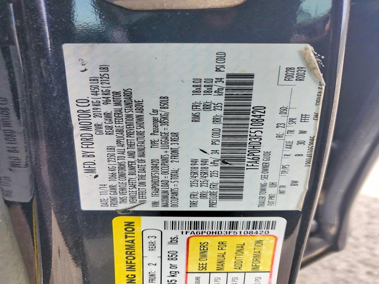 2015 Ford Fusion Se Black vin: 1FA6P0HD3F5108420