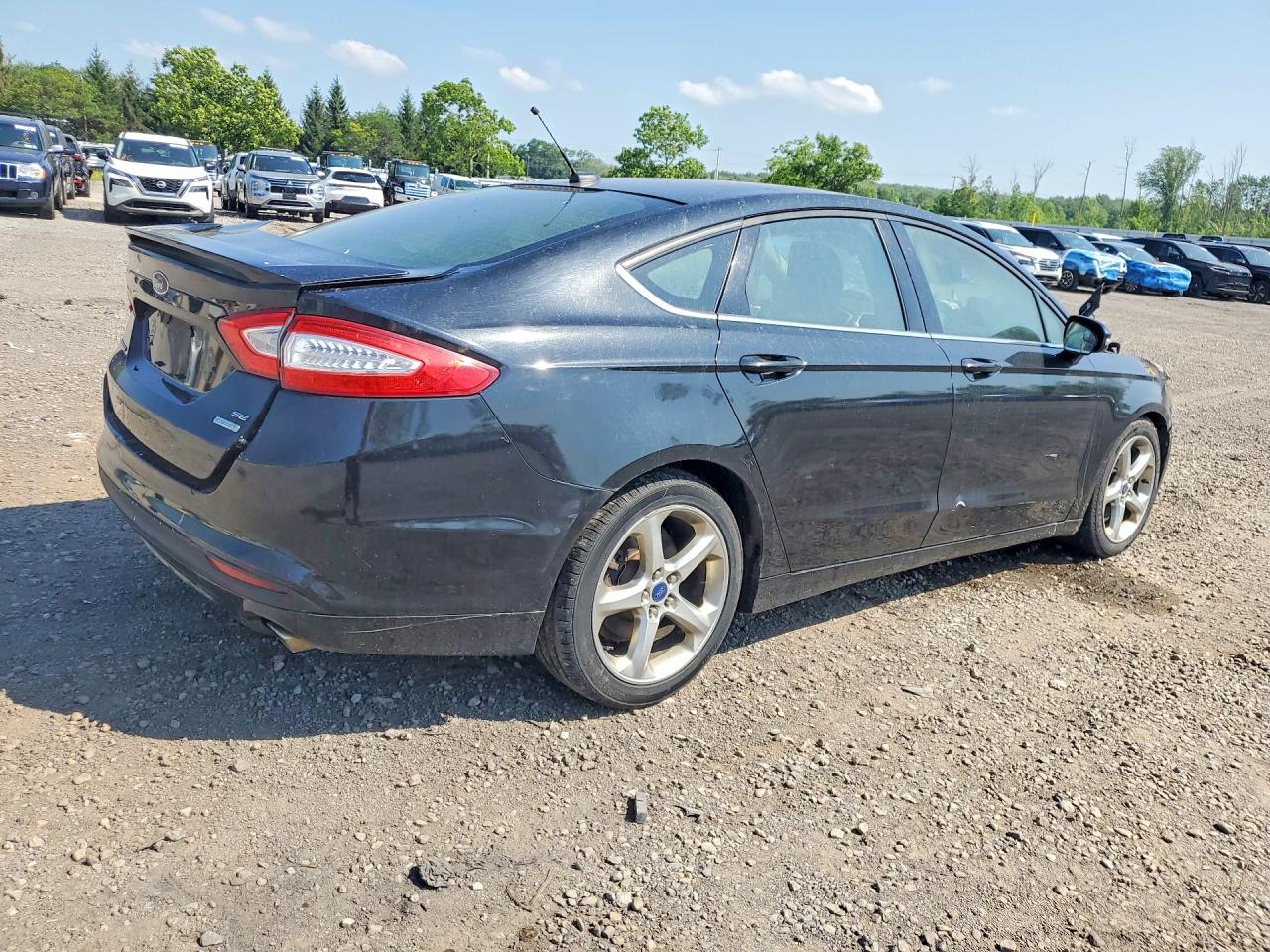 2014 Ford Fusion Se Black vin: 1FA6P0HD4E5363107