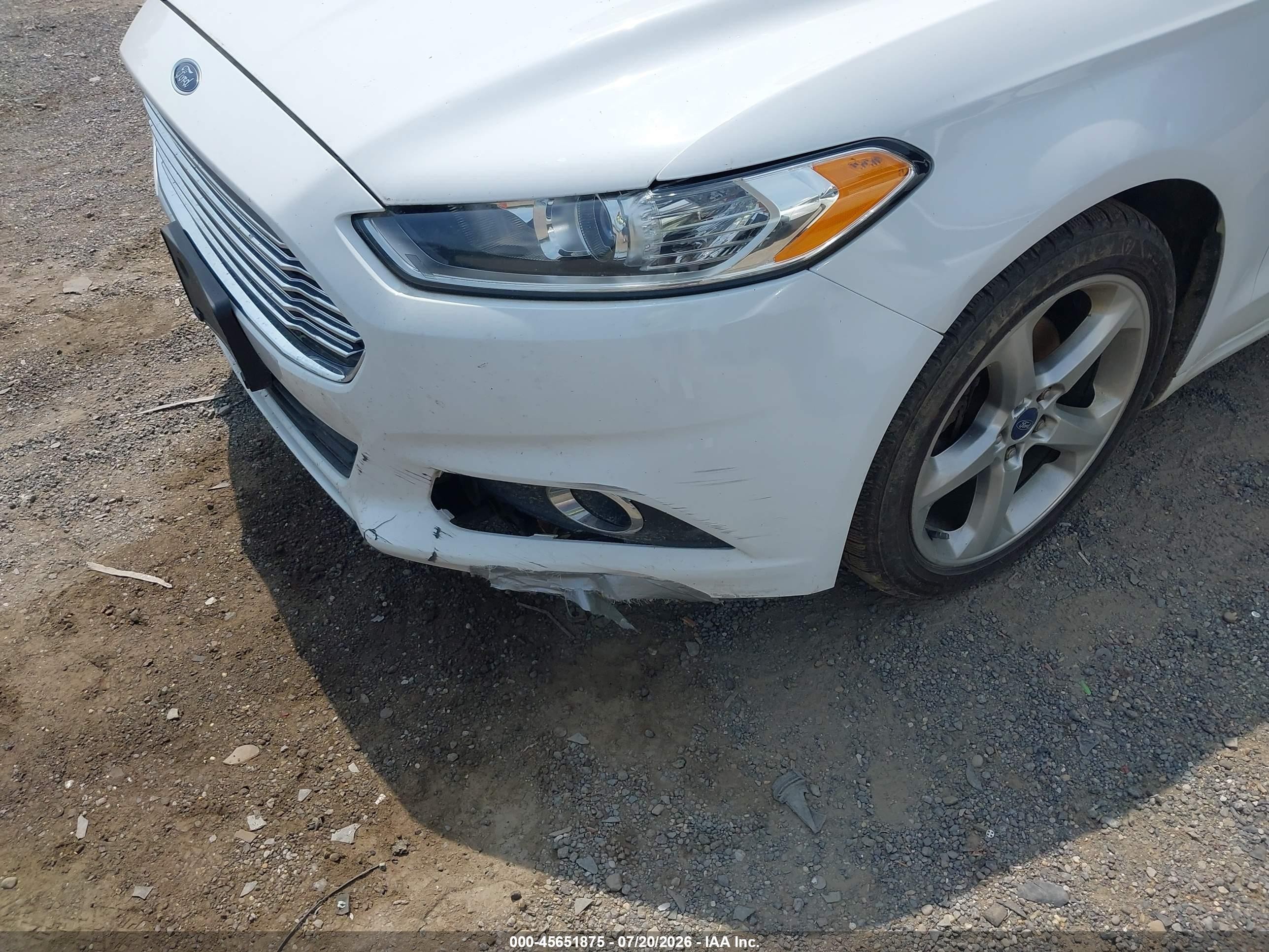 2014 Ford Fusion Se White vin: 1FA6P0HD4E5372762
