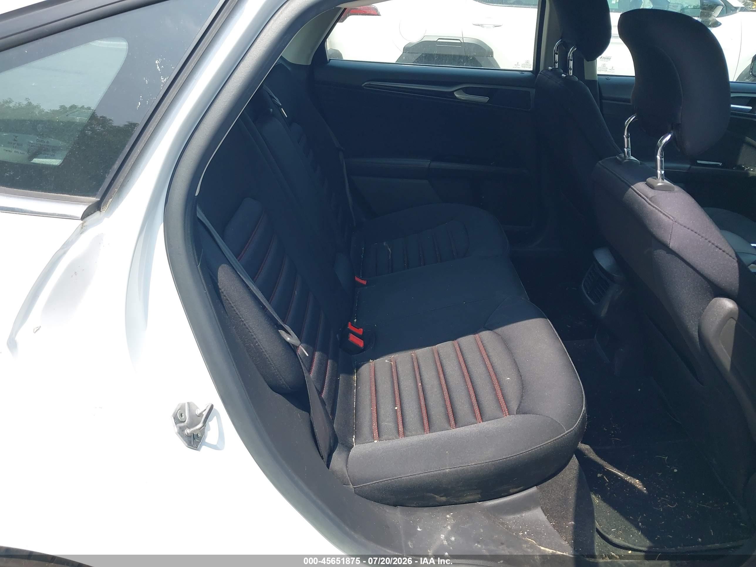 2014 Ford Fusion Se White vin: 1FA6P0HD4E5372762