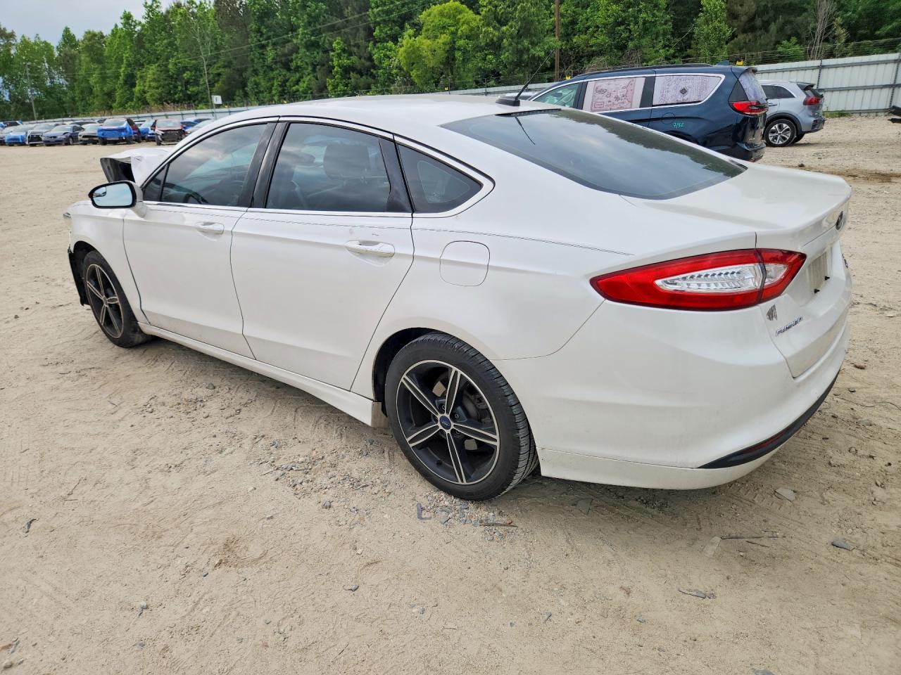2014 Ford Fusion Se White vin: 1FA6P0HD4E5391635
