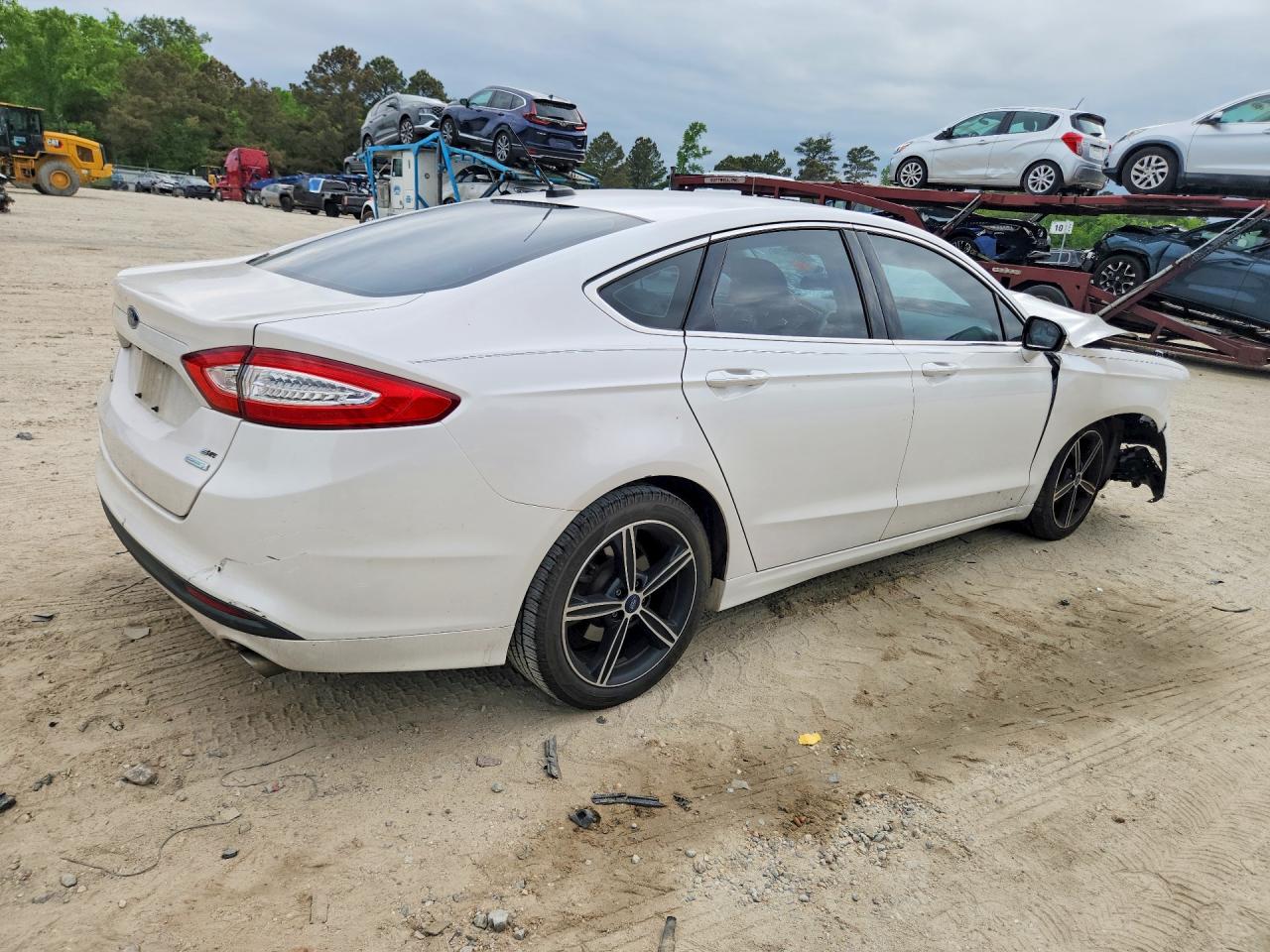 2014 Ford Fusion Se White vin: 1FA6P0HD4E5391635