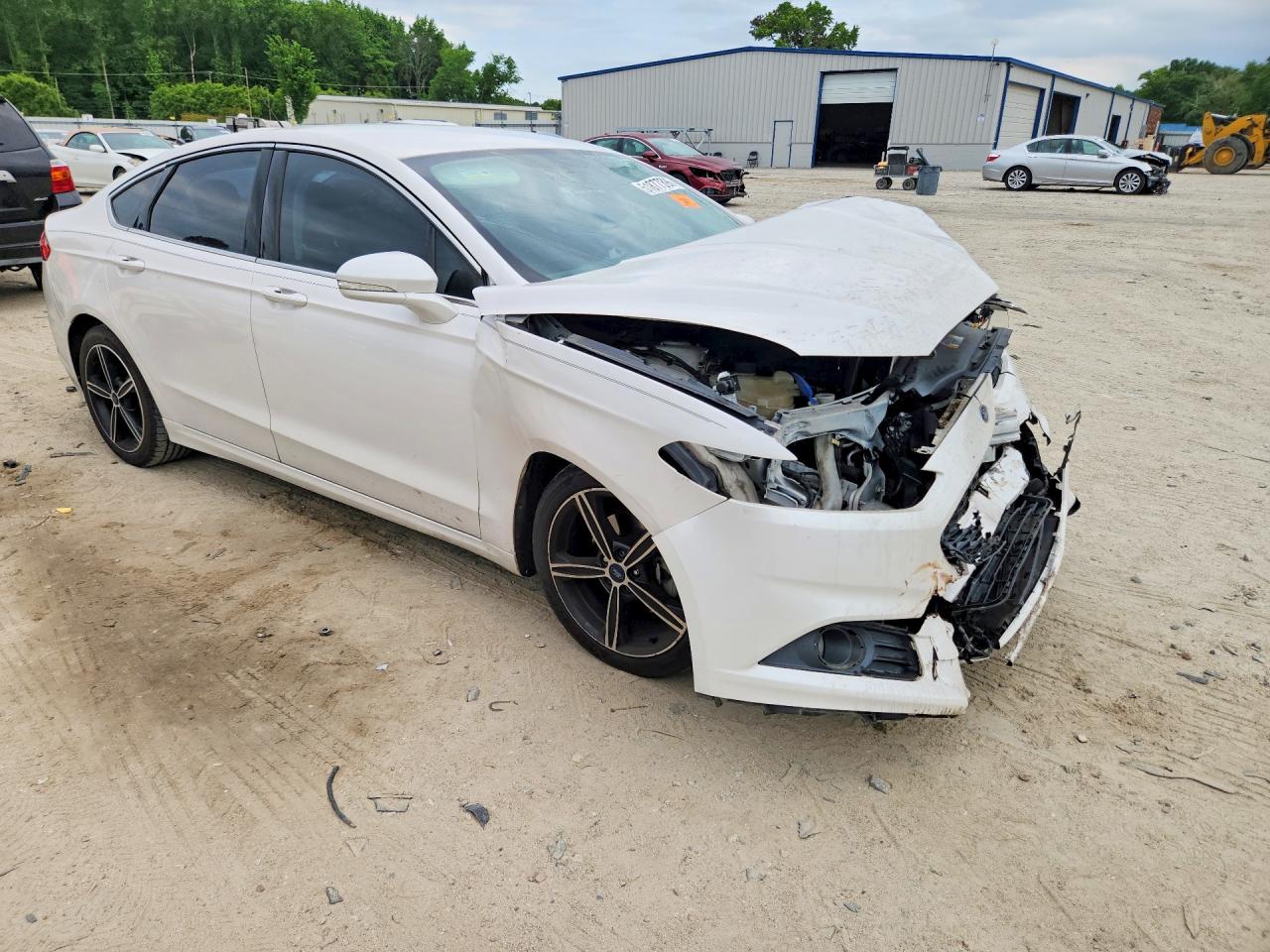 2014 Ford Fusion Se White vin: 1FA6P0HD4E5391635