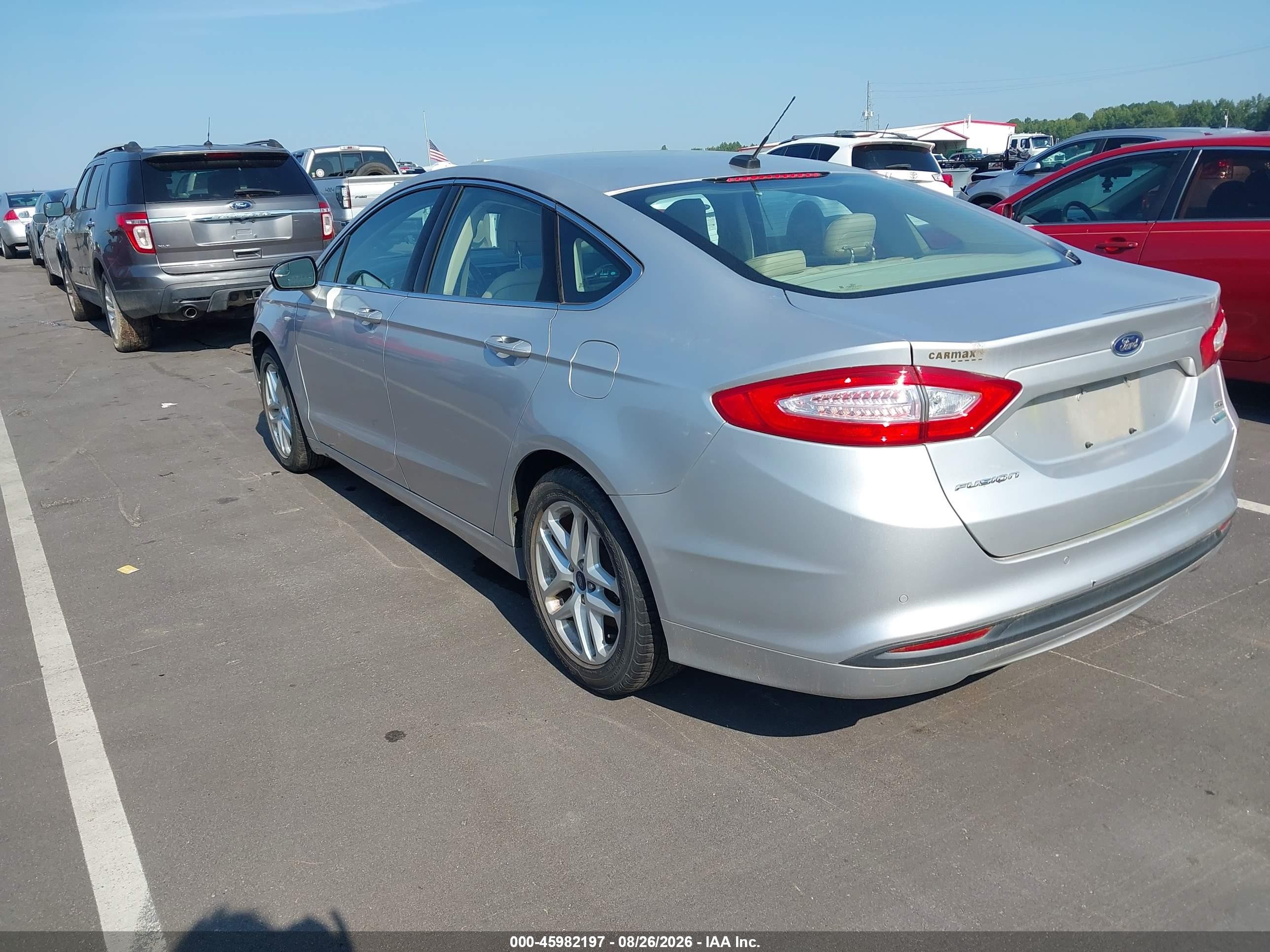 2014 Ford Fusion Se Silver vin: 1FA6P0HD4E5394194