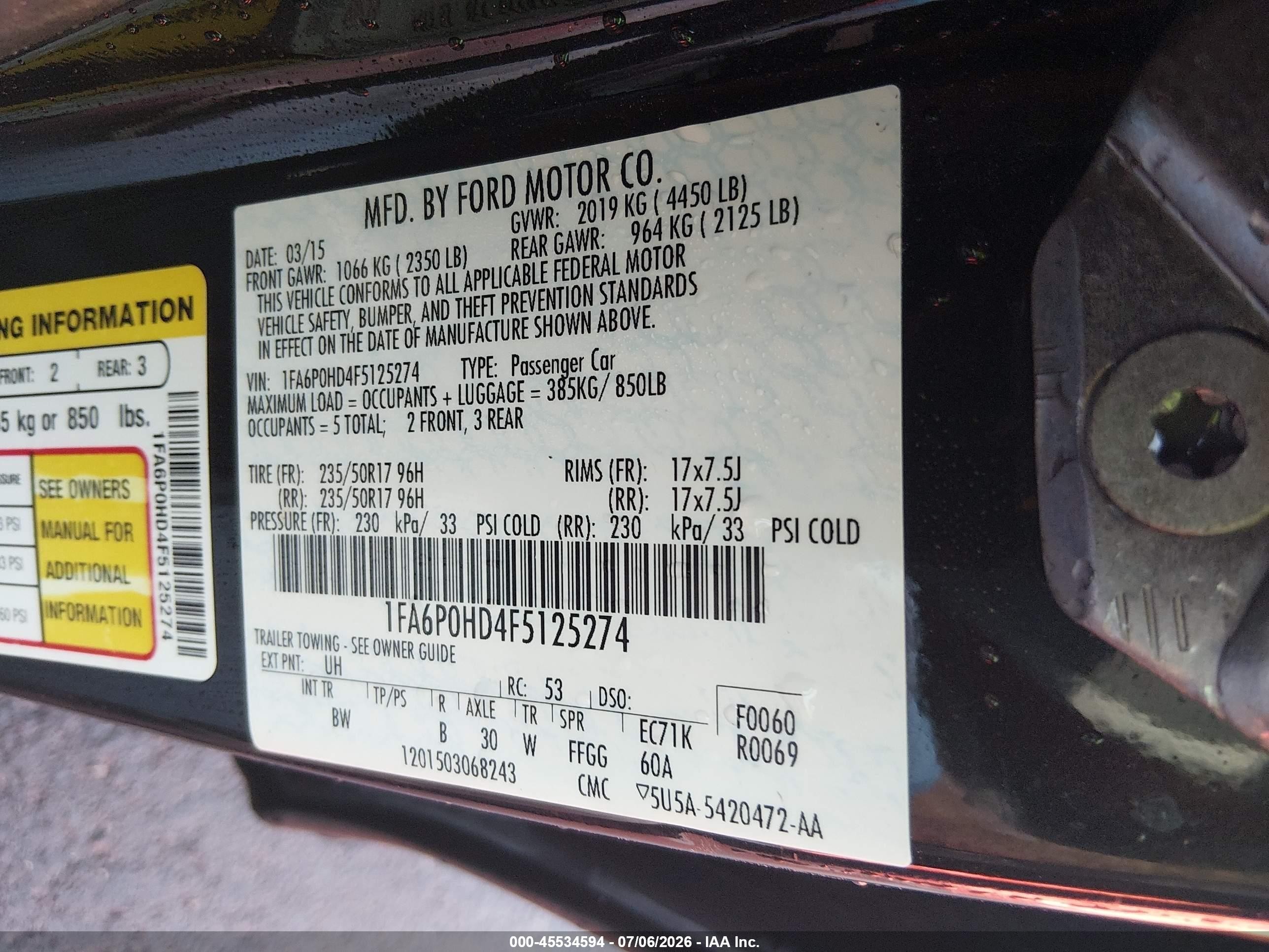 2015 Ford Fusion Se Black vin: 1FA6P0HD4F5125274