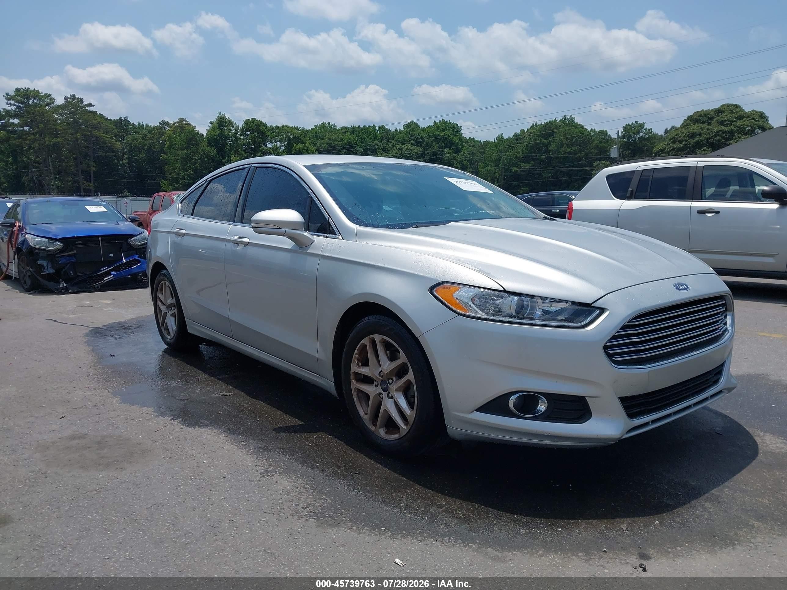 2015 Ford Fusion Se Silver vin: 1FA6P0HD4F5127106