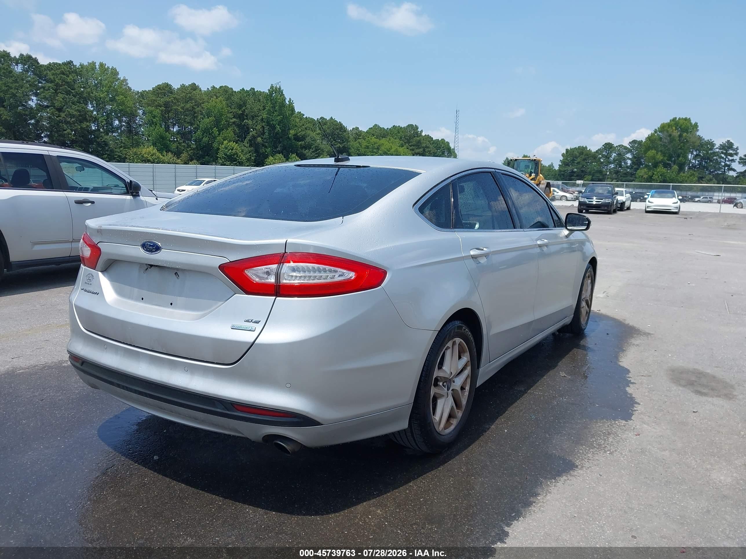 2015 Ford Fusion Se Silver vin: 1FA6P0HD4F5127106