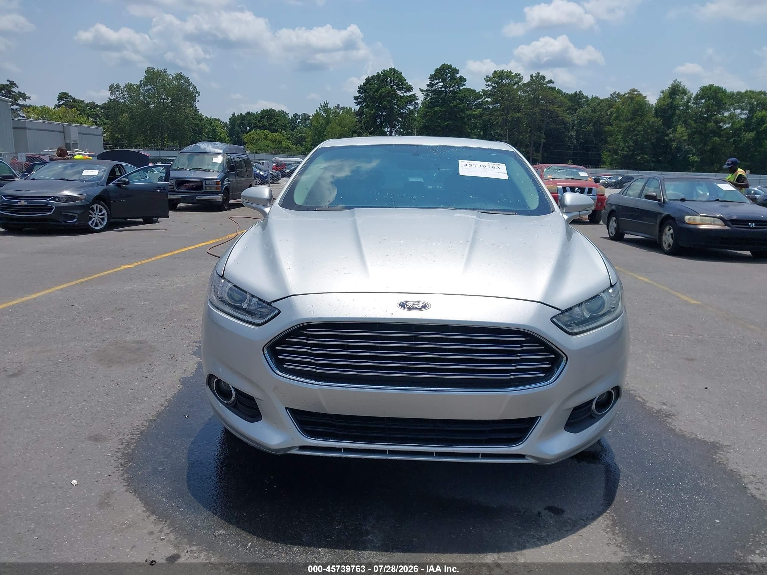 2015 Ford Fusion Se Silver vin: 1FA6P0HD4F5127106
