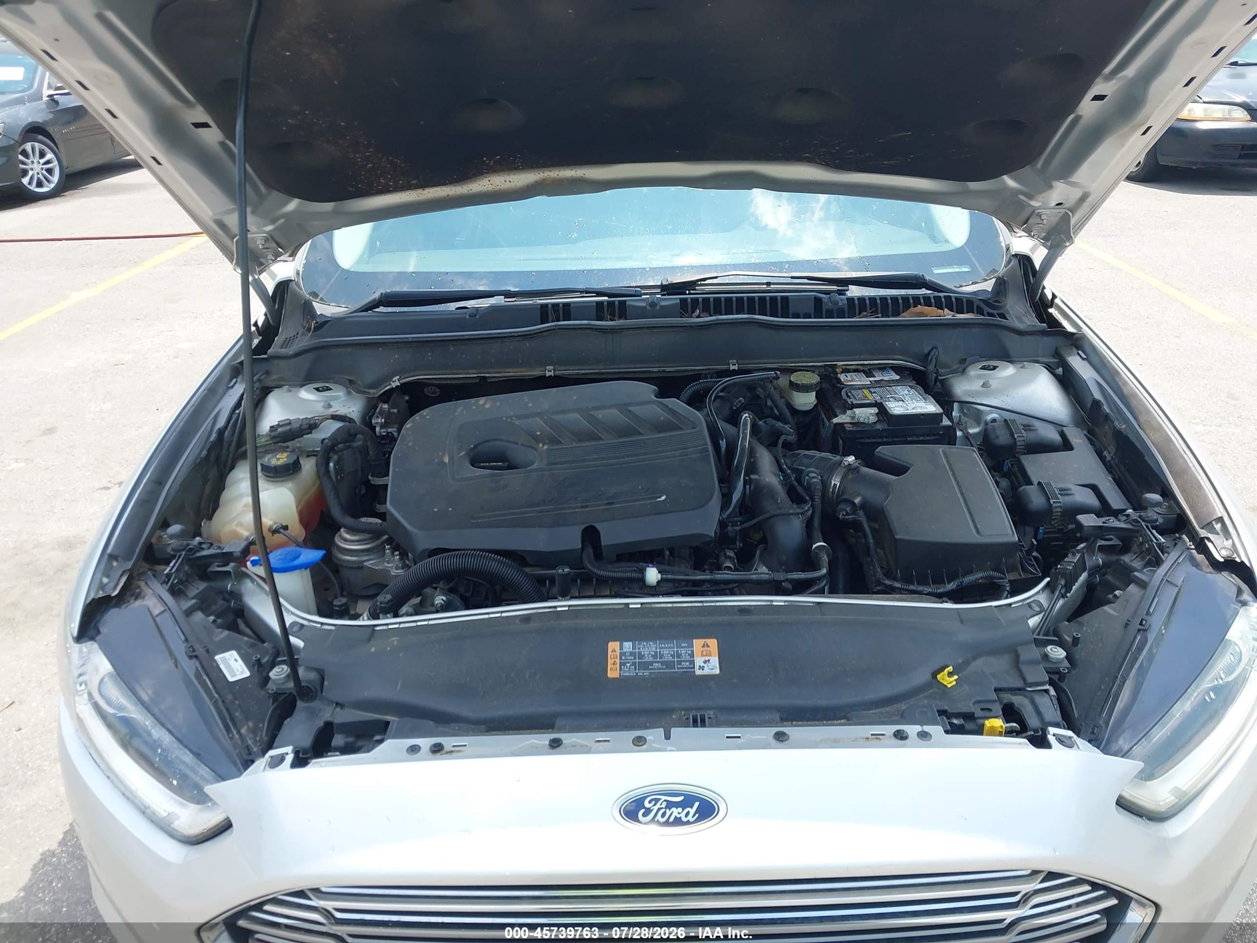 2015 Ford Fusion Se Silver vin: 1FA6P0HD4F5127106