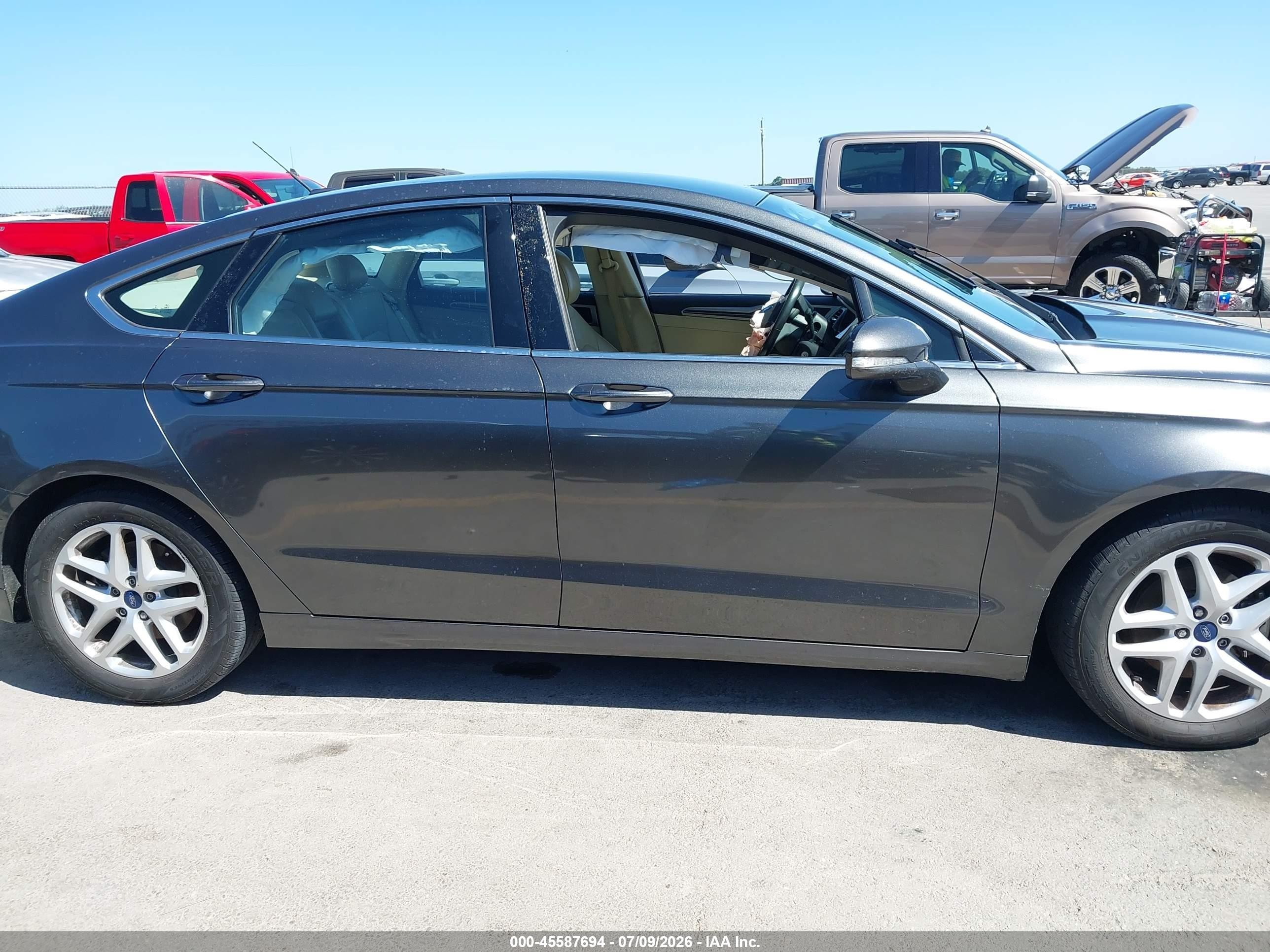 2015 Ford Fusion Se Gray vin: 1FA6P0HD4F5127400