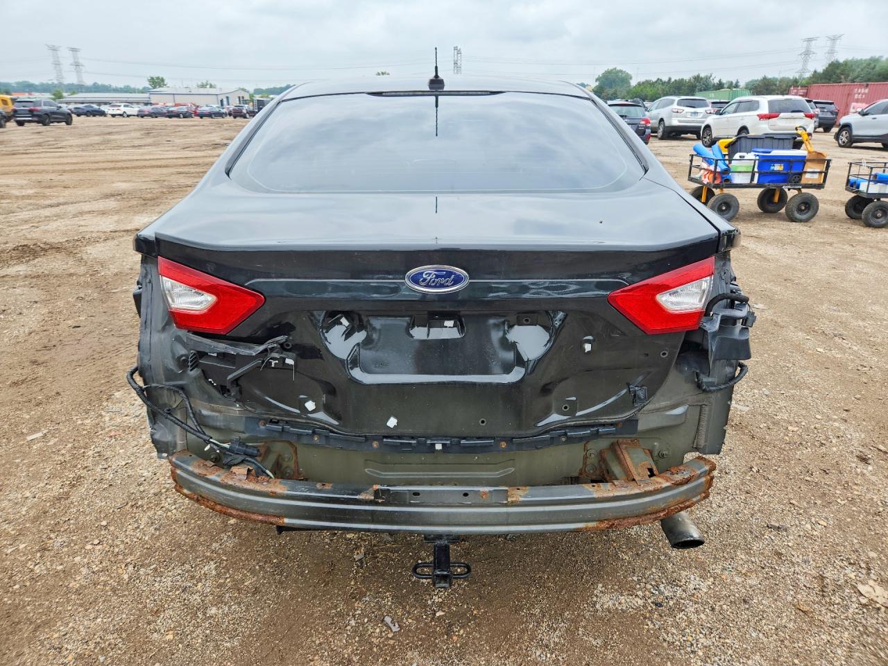 2014 Ford Fusion Se Black vin: 1FA6P0HD5E5374651