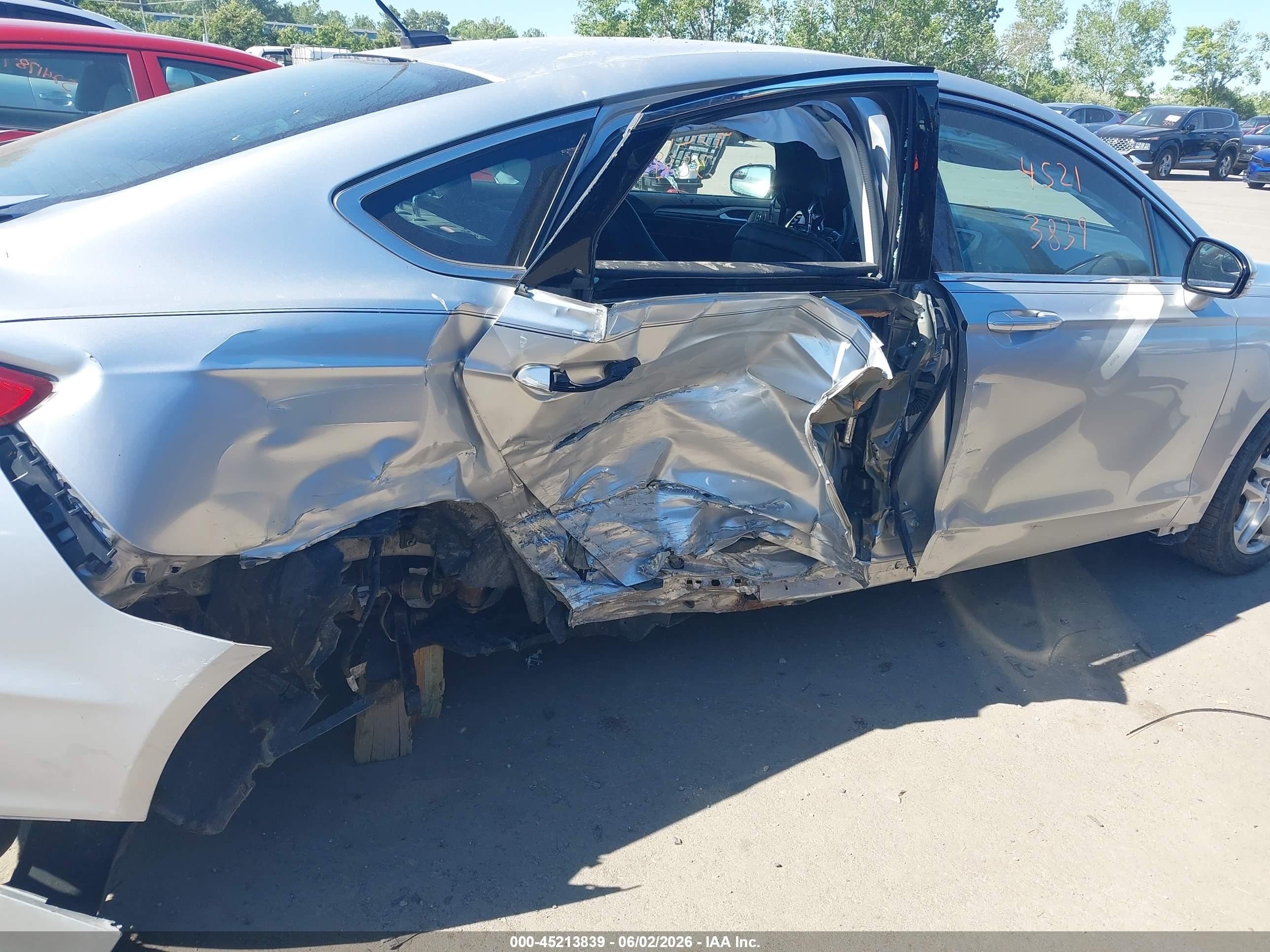 2014 Ford Fusion Se Silver vin: 1FA6P0HD5E5395189