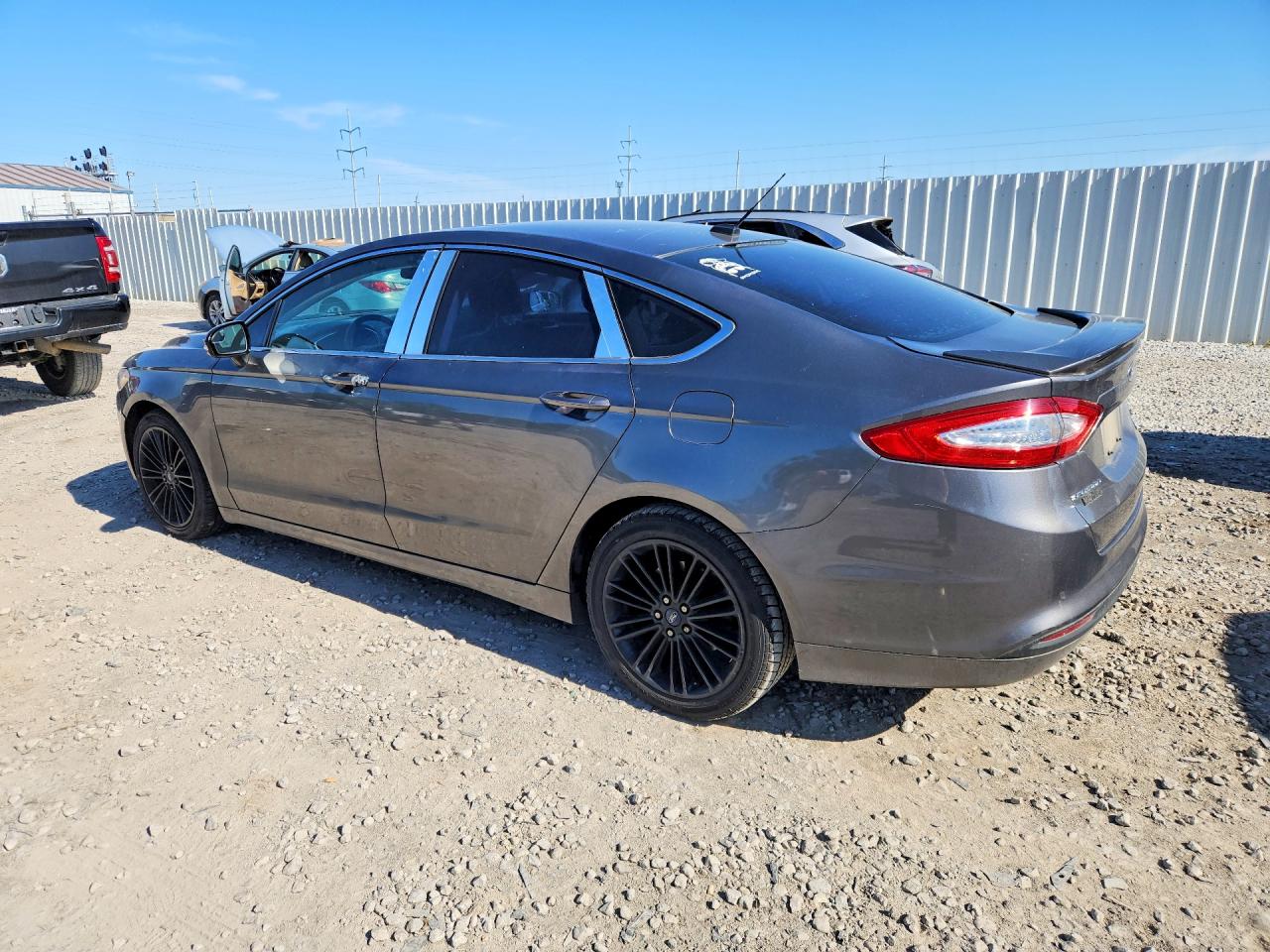 2014 Ford Fusion Se Gray vin: 1FA6P0HD5E5406630