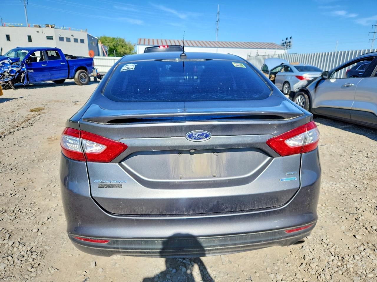 2014 Ford Fusion Se Gray vin: 1FA6P0HD5E5406630