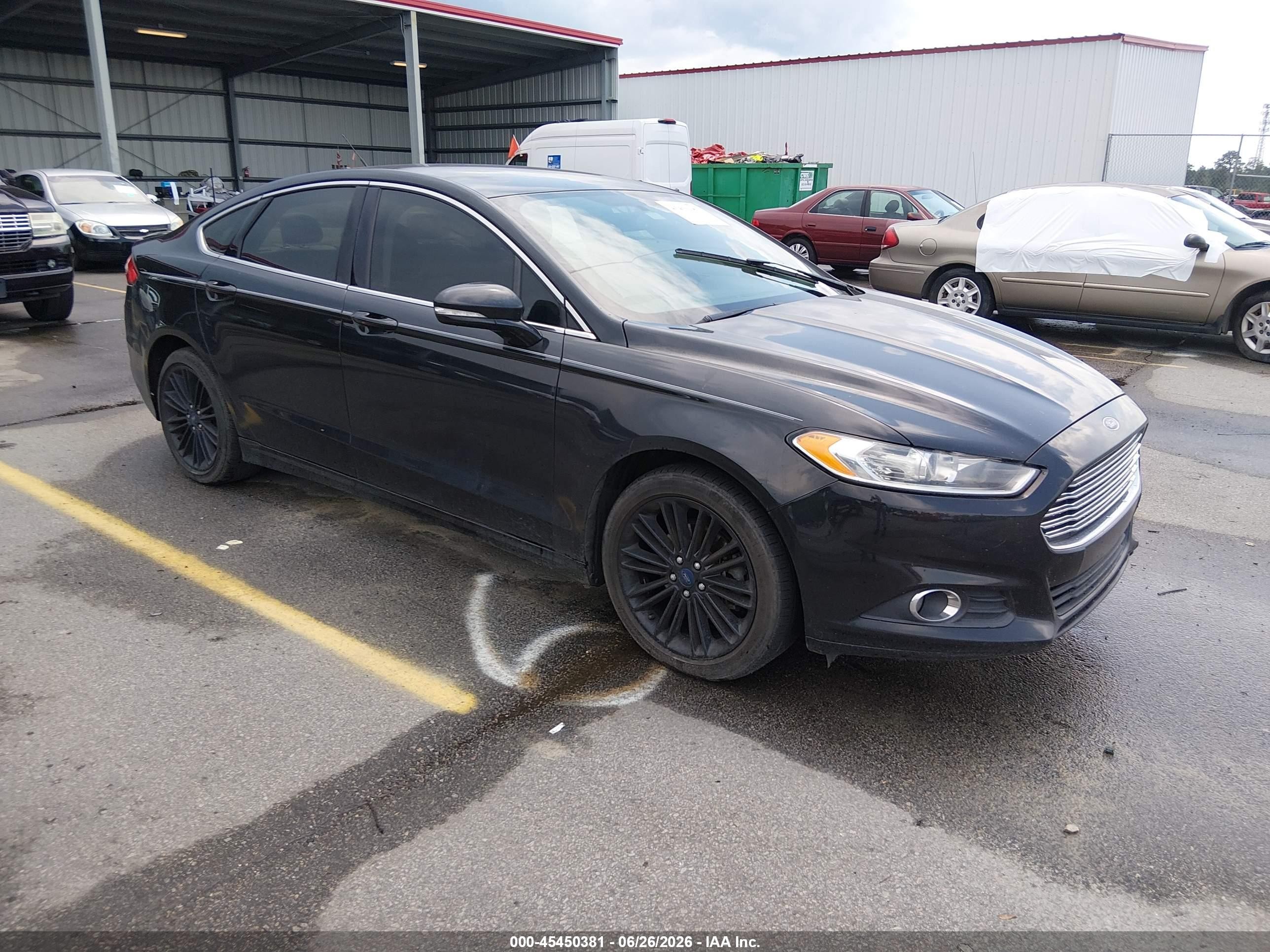 2015 Ford Fusion Se Черный vin: 1FA6P0HD5F5101145
