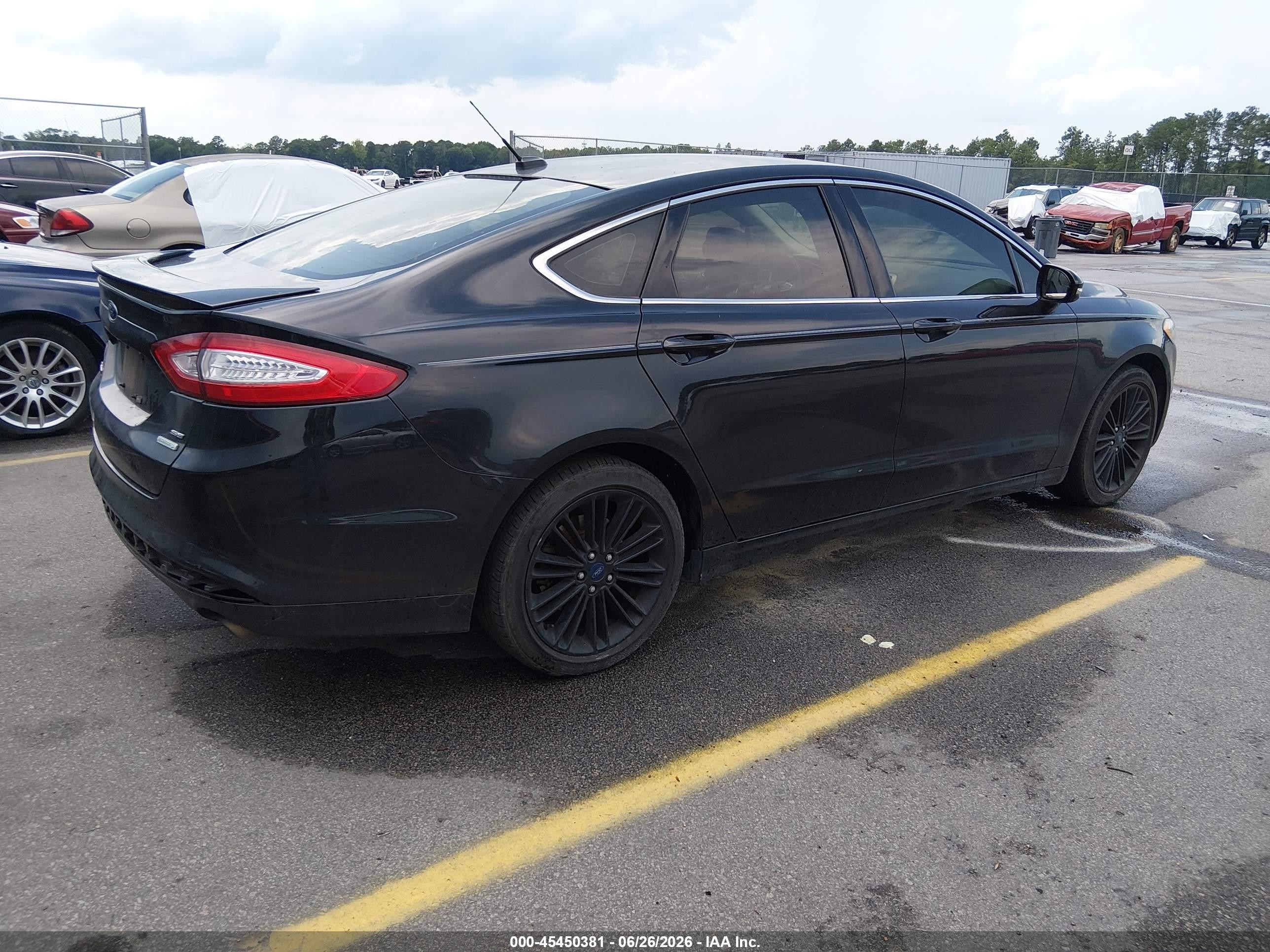2015 Ford Fusion Se Черный vin: 1FA6P0HD5F5101145