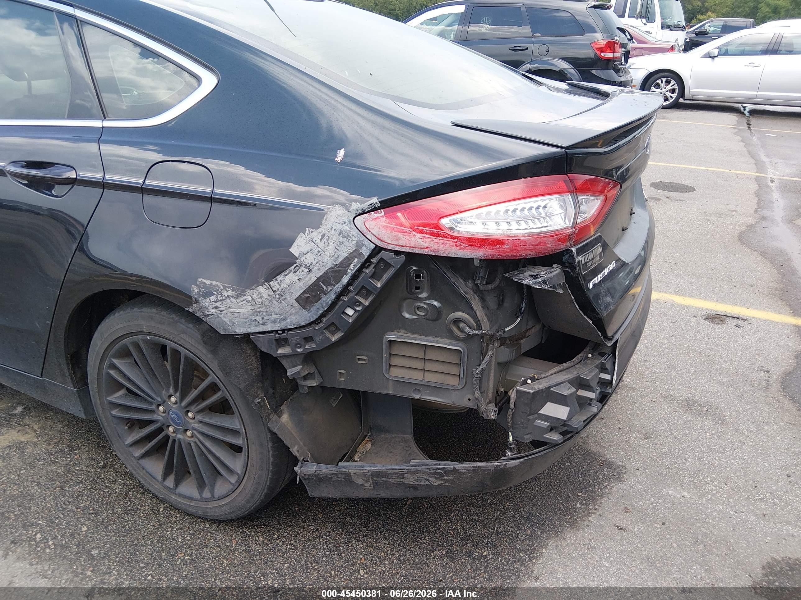 2015 Ford Fusion Se Черный vin: 1FA6P0HD5F5101145