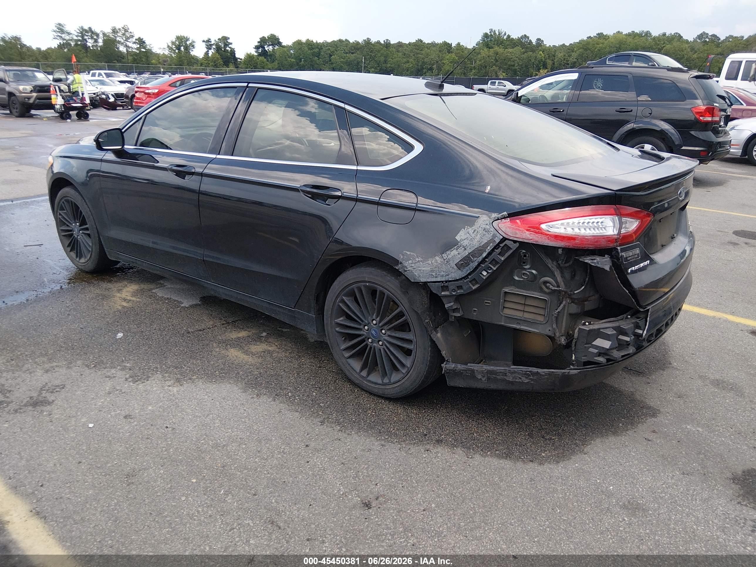 2015 Ford Fusion Se Черный vin: 1FA6P0HD5F5101145