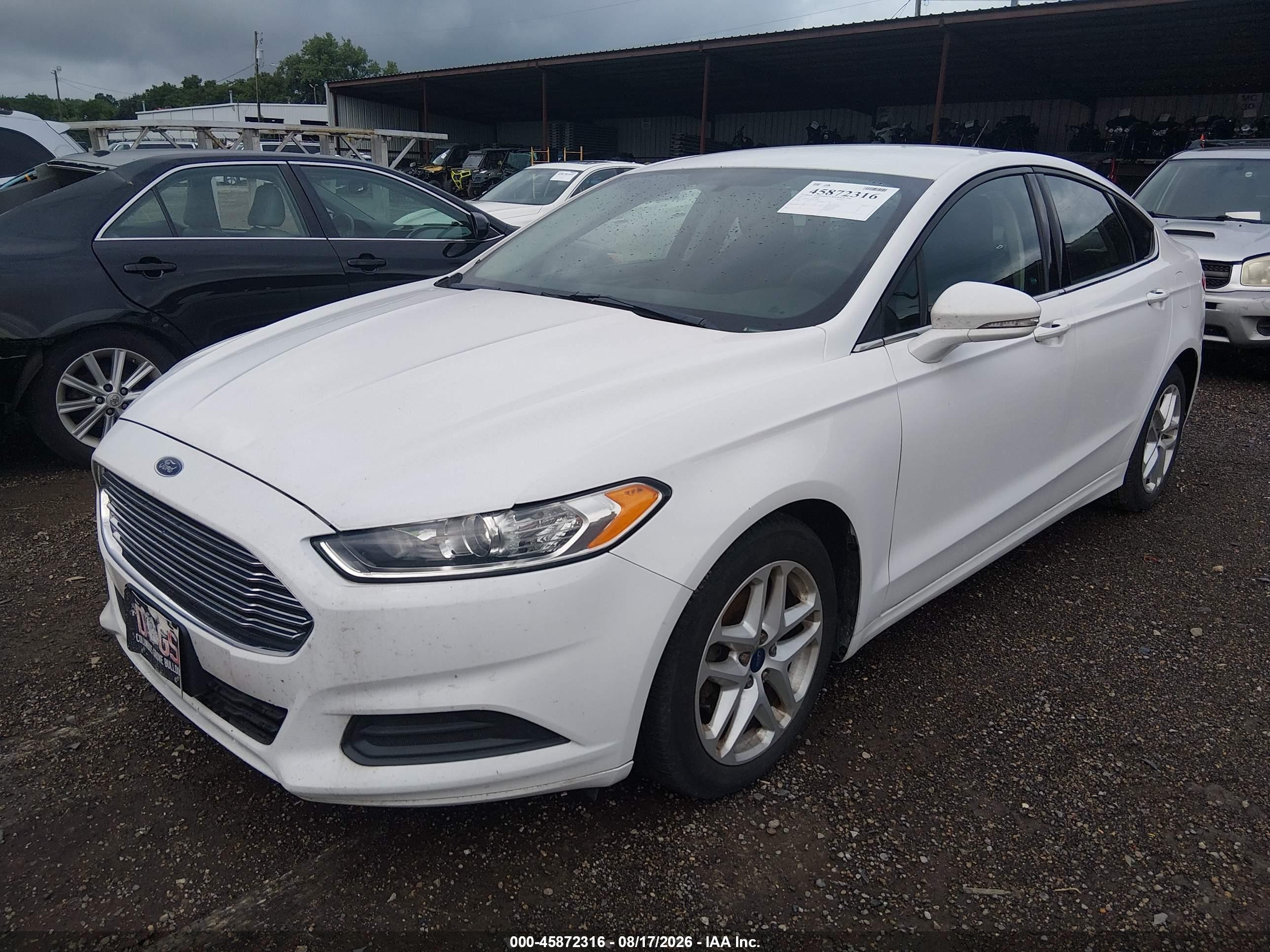 2015 Ford Fusion Se White vin: 1FA6P0HD5F5125395