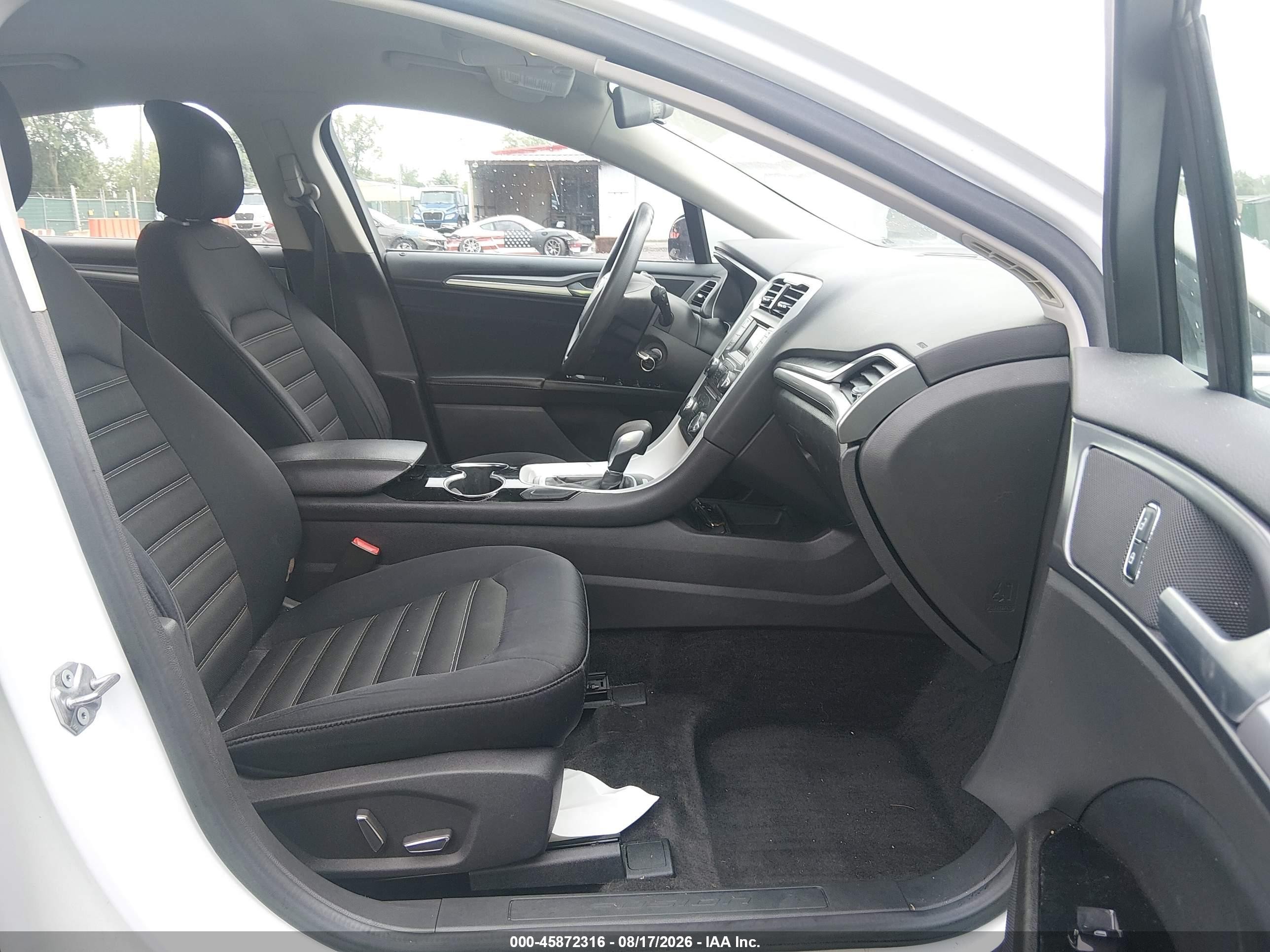 2015 Ford Fusion Se White vin: 1FA6P0HD5F5125395