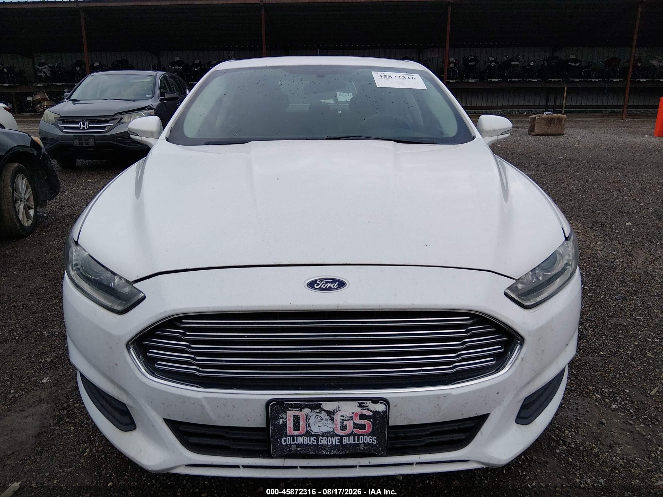 2015 Ford Fusion Se White vin: 1FA6P0HD5F5125395