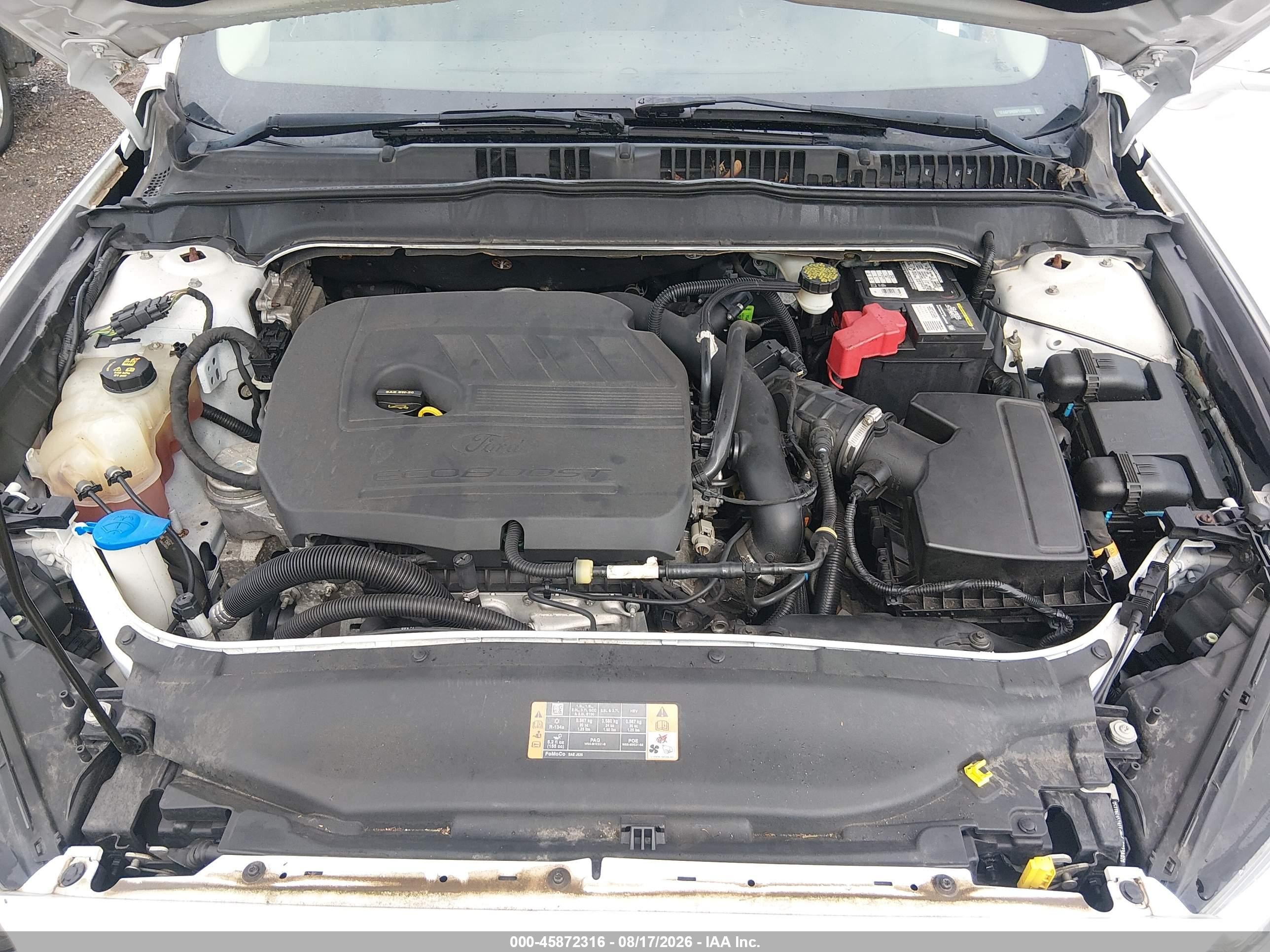 2015 Ford Fusion Se White vin: 1FA6P0HD5F5125395