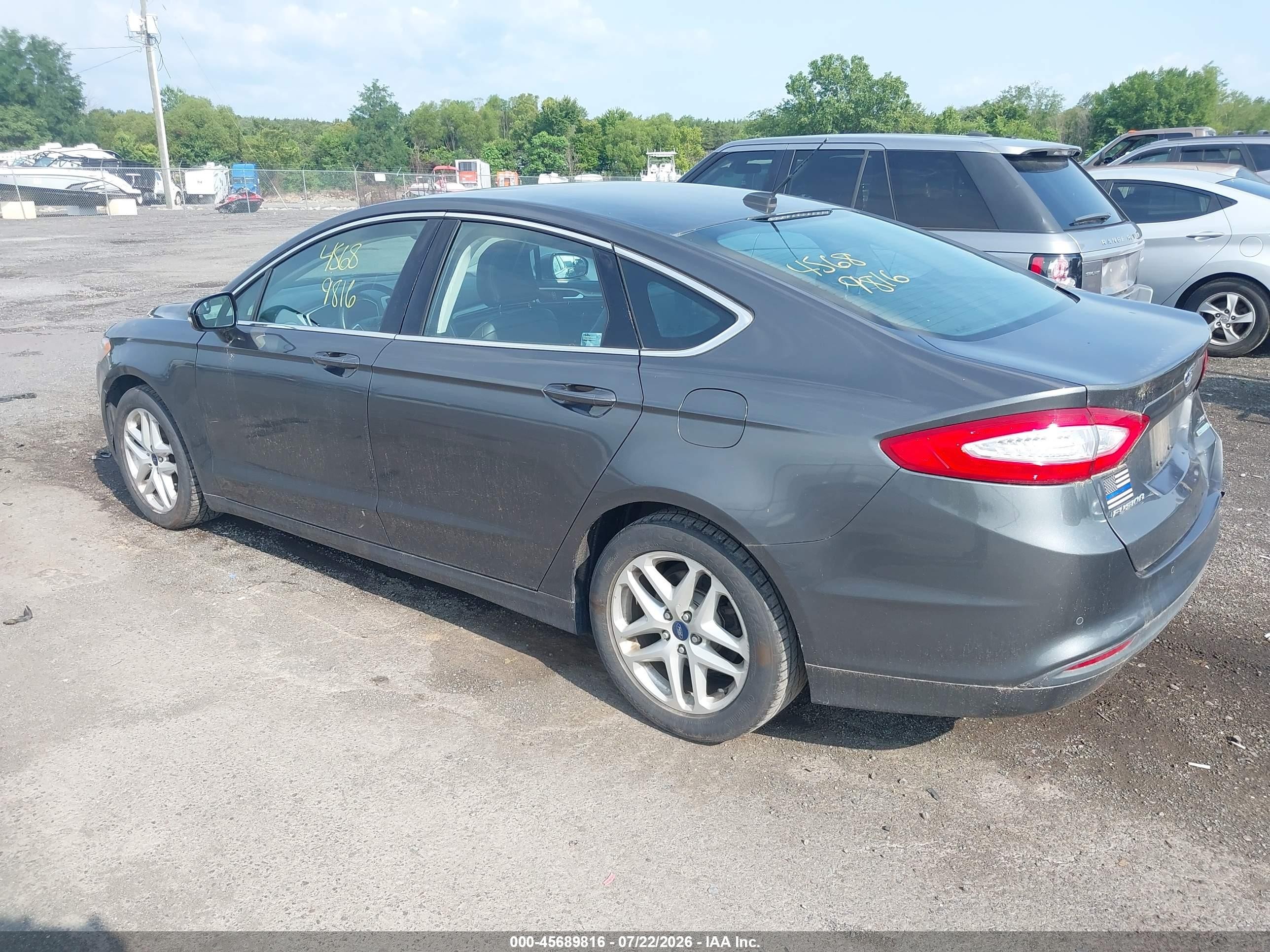 2015 Ford Fusion Se Gray vin: 1FA6P0HD5F5129785