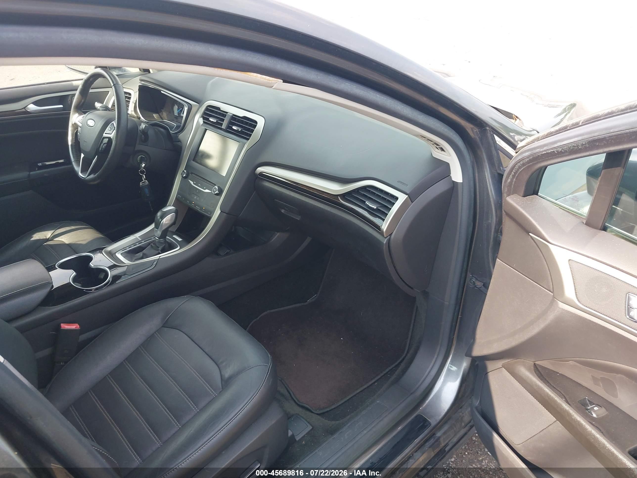 2015 Ford Fusion Se Gray vin: 1FA6P0HD5F5129785