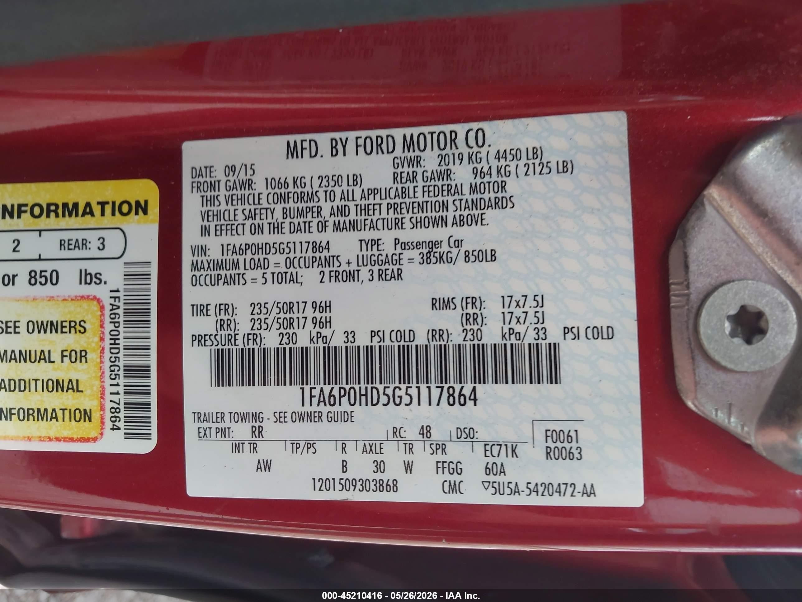 2016 Ford Fusion Se Red vin: 1FA6P0HD5G5117864