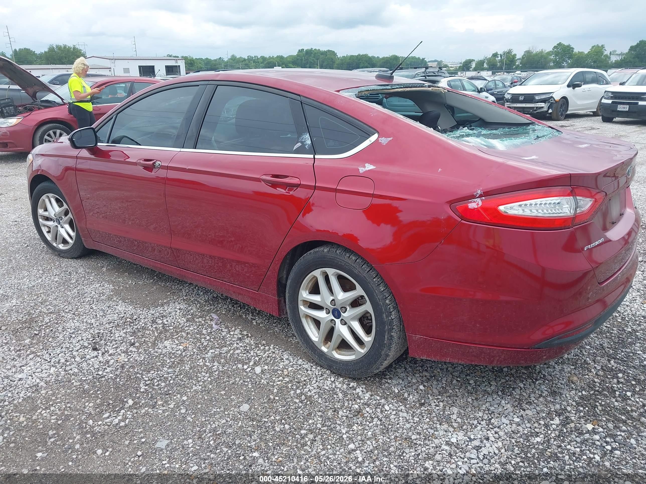 2016 Ford Fusion Se Red vin: 1FA6P0HD5G5117864