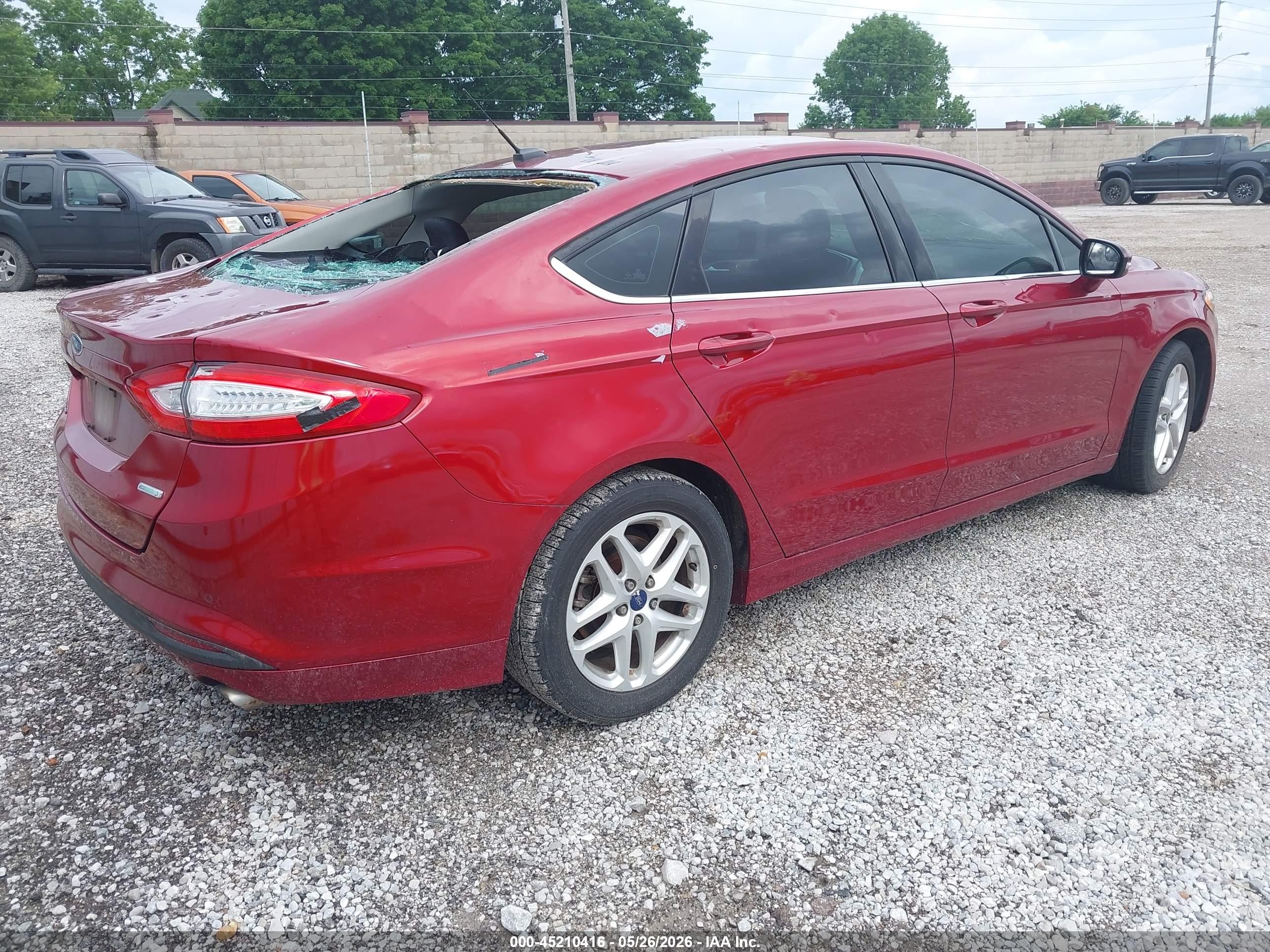 2016 Ford Fusion Se Red vin: 1FA6P0HD5G5117864