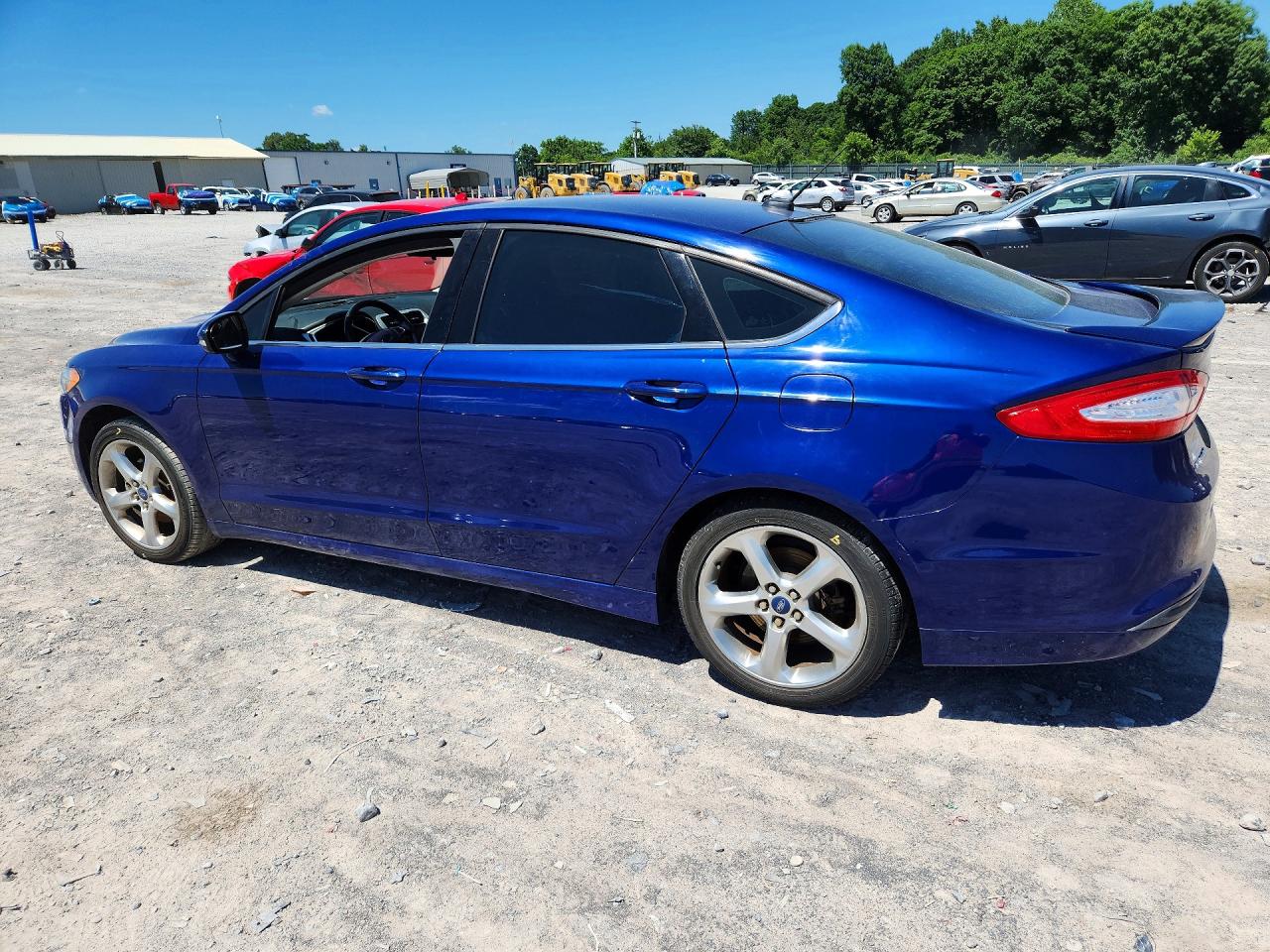 2014 Ford Fusion Se Blue vin: 1FA6P0HD6E5372178