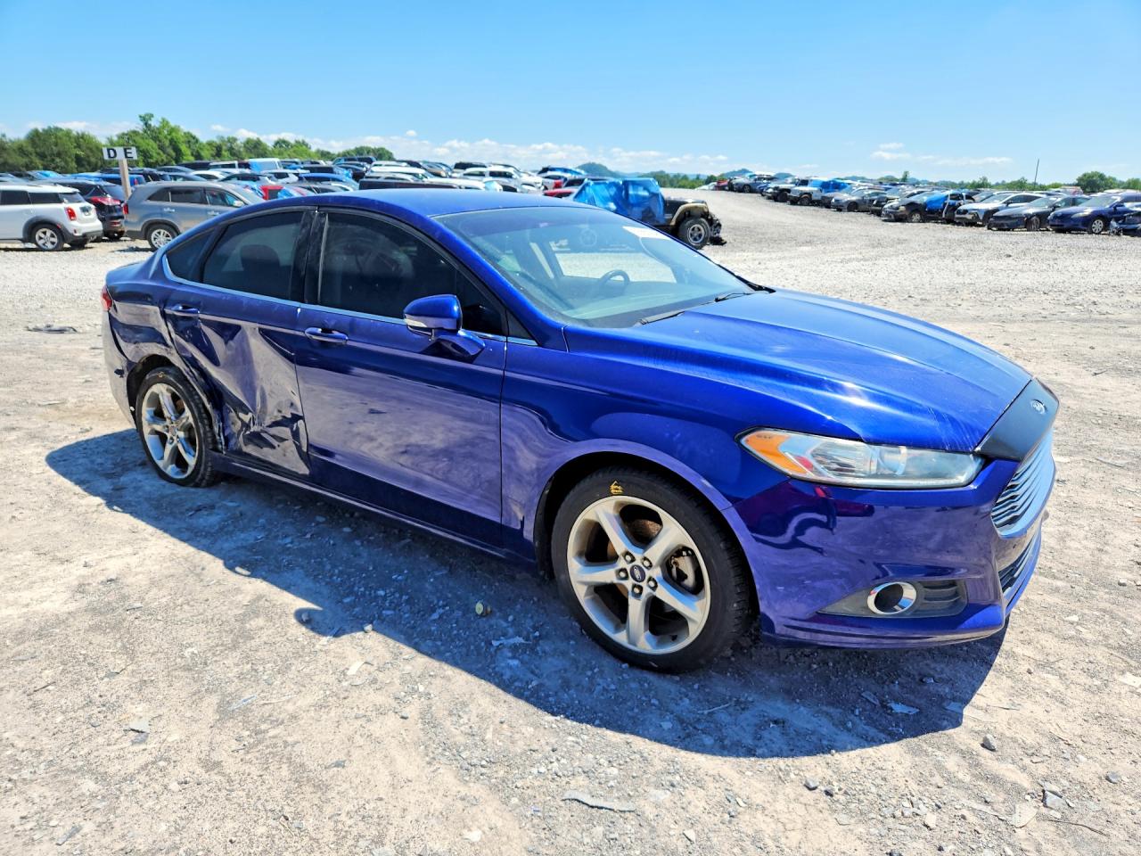 2014 Ford Fusion Se Blue vin: 1FA6P0HD6E5372178