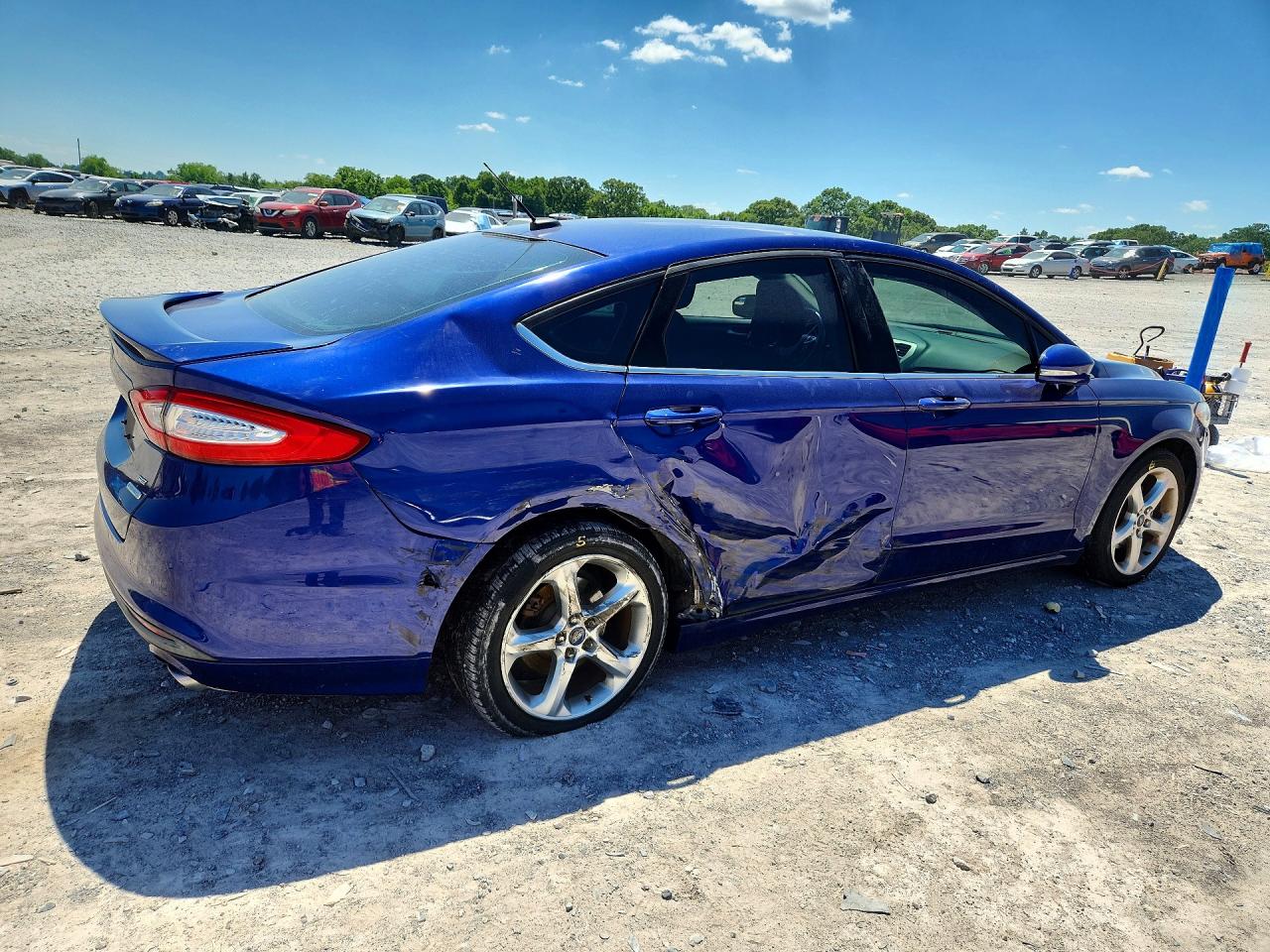 2014 Ford Fusion Se Blue vin: 1FA6P0HD6E5372178