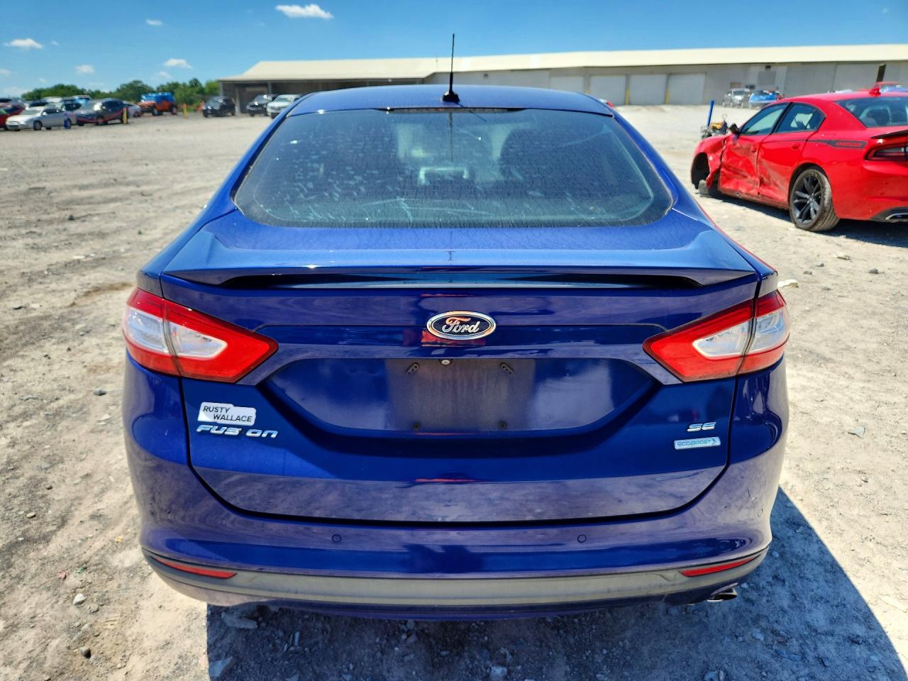2014 Ford Fusion Se Blue vin: 1FA6P0HD6E5372178