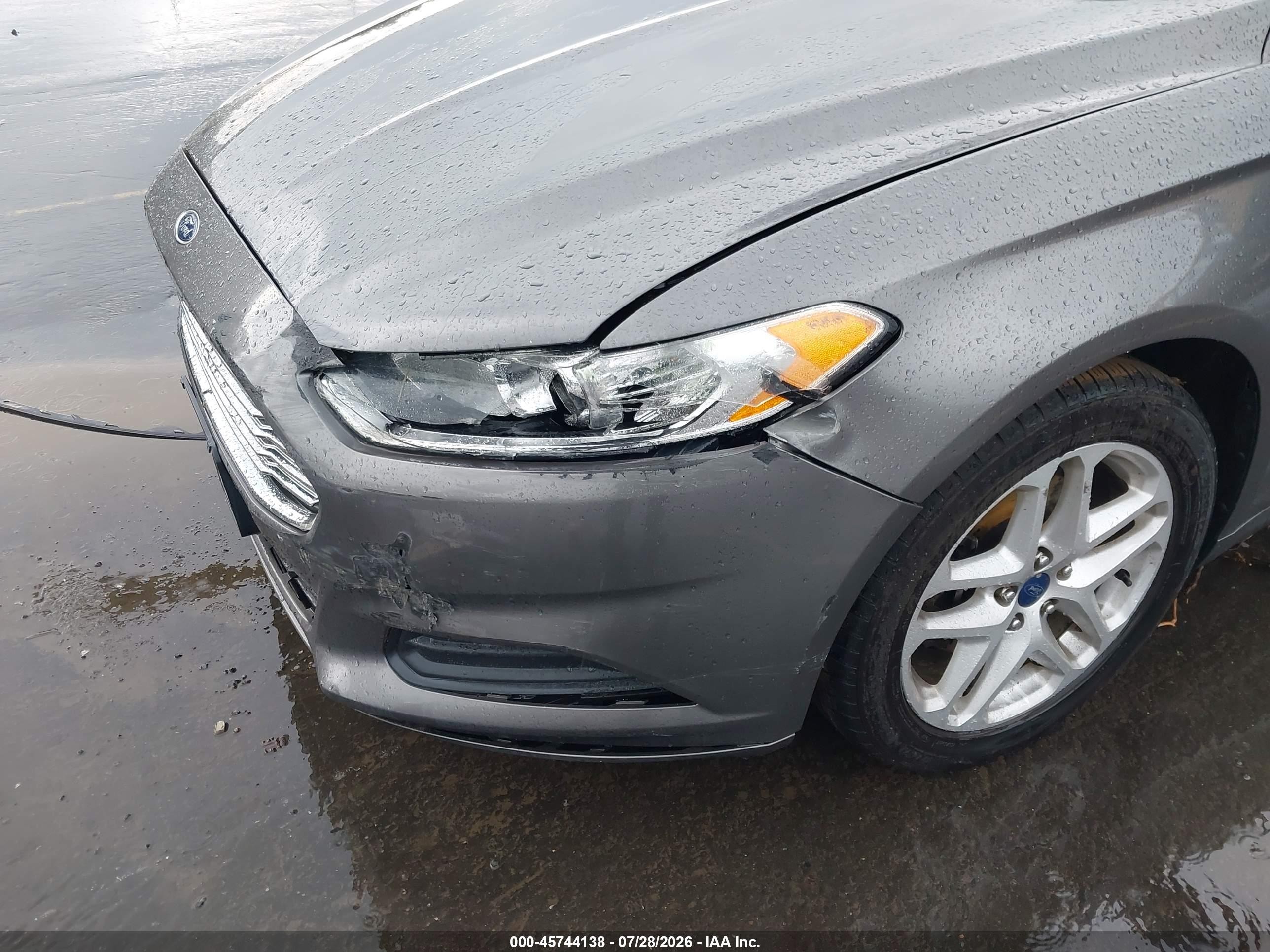 2014 Ford Fusion Se Серый vin: 1FA6P0HD6E5382998