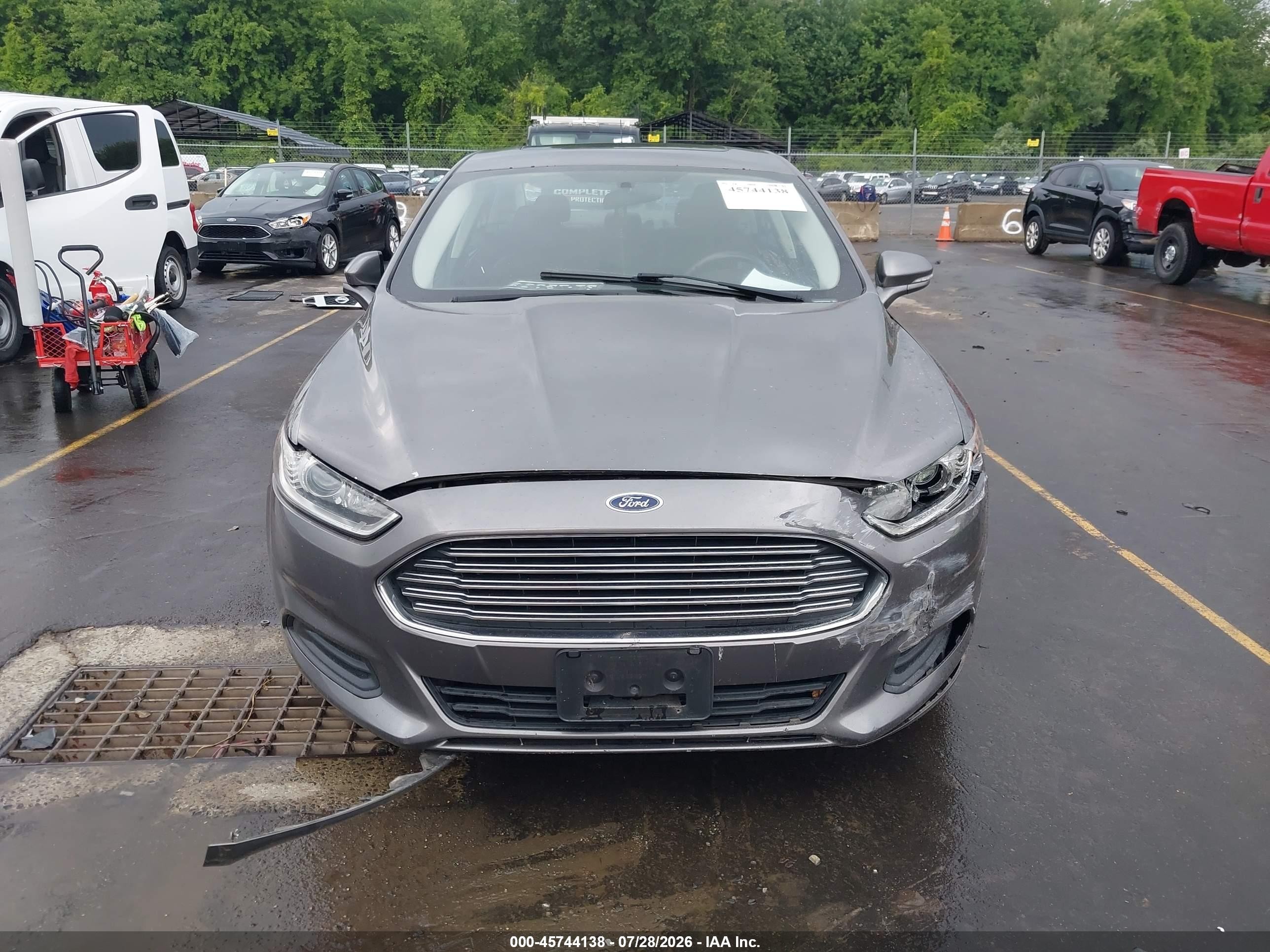 2014 Ford Fusion Se Серый vin: 1FA6P0HD6E5382998