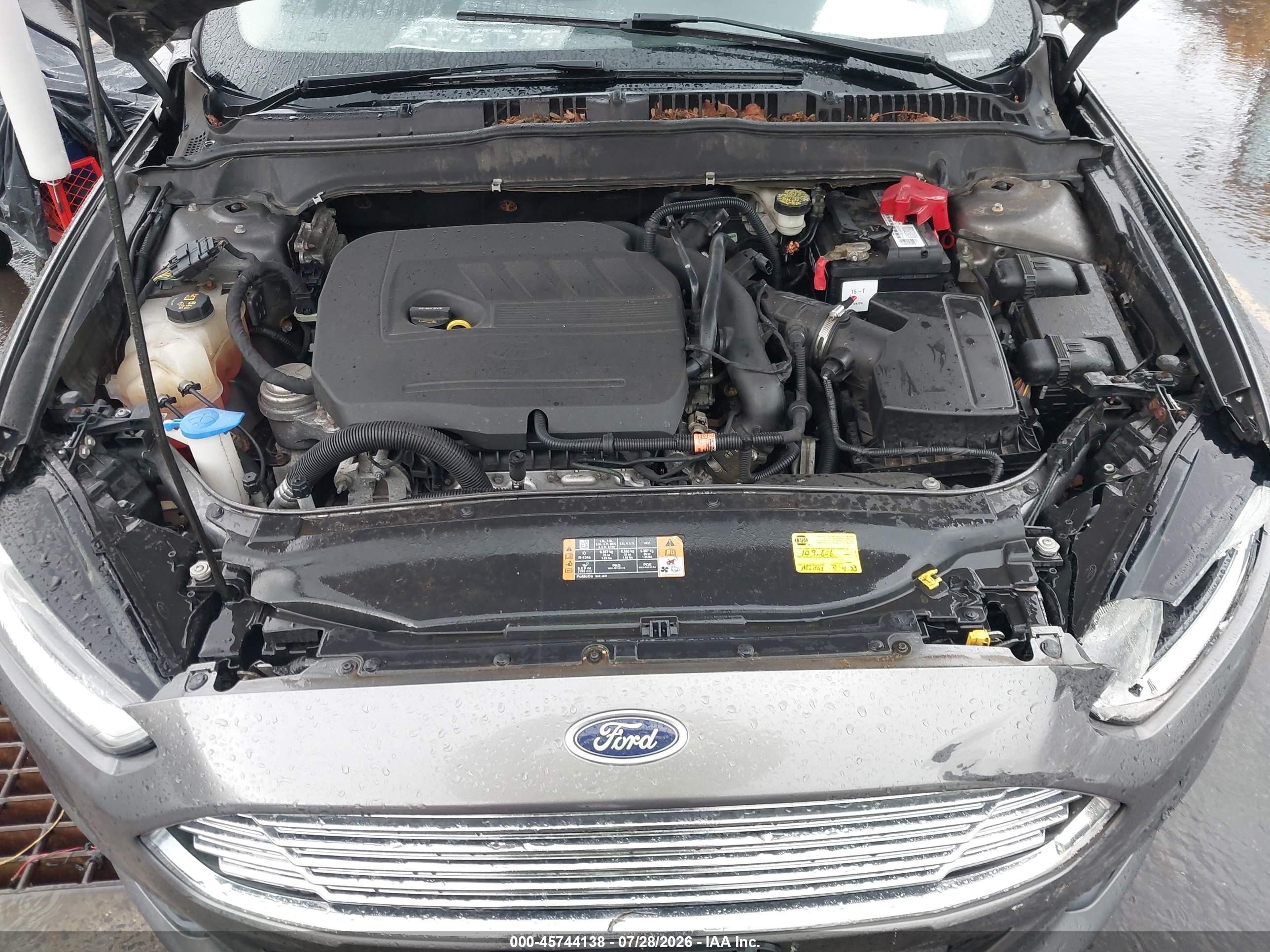 2014 Ford Fusion Se Серый vin: 1FA6P0HD6E5382998