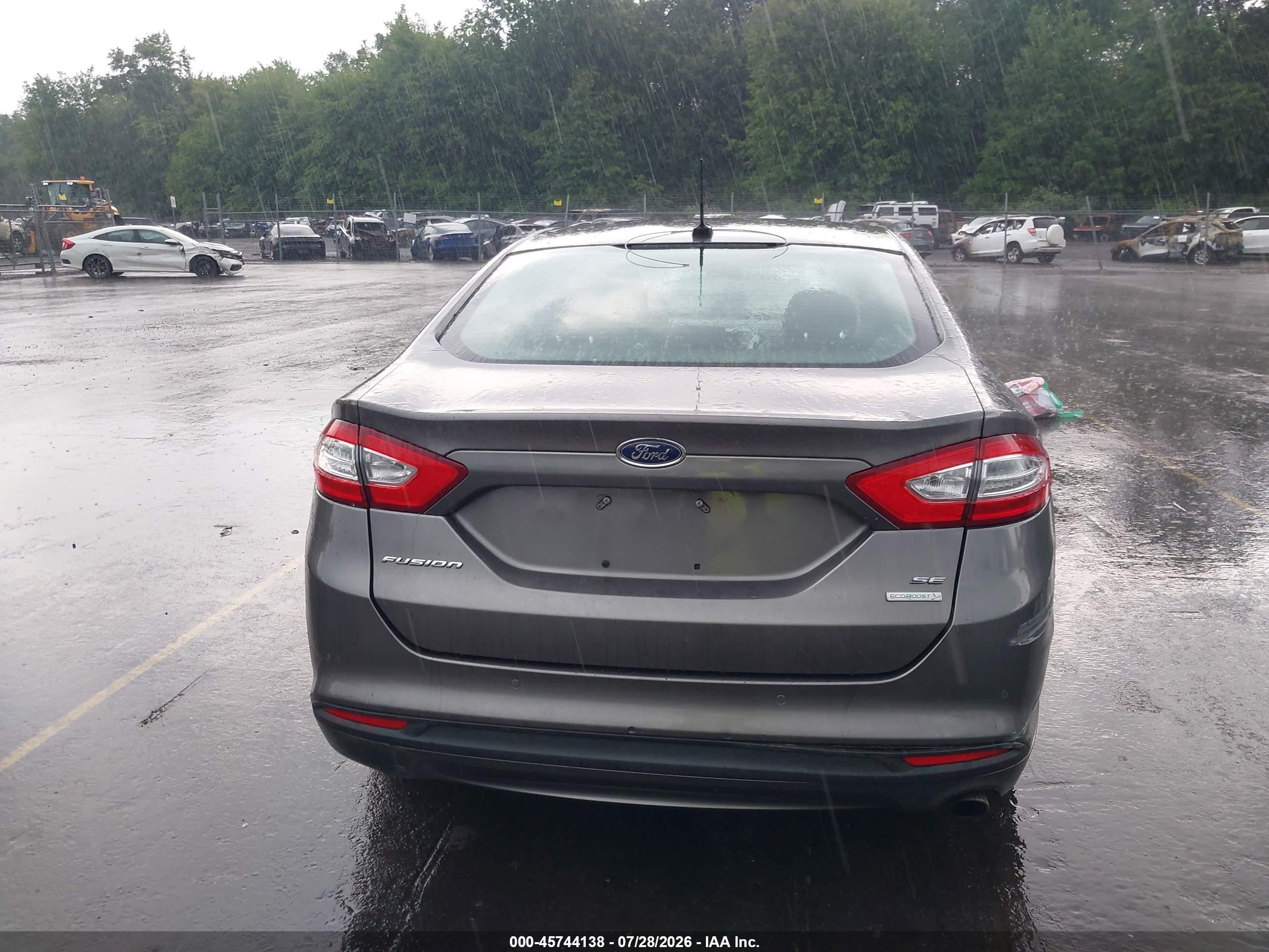 2014 Ford Fusion Se Серый vin: 1FA6P0HD6E5382998