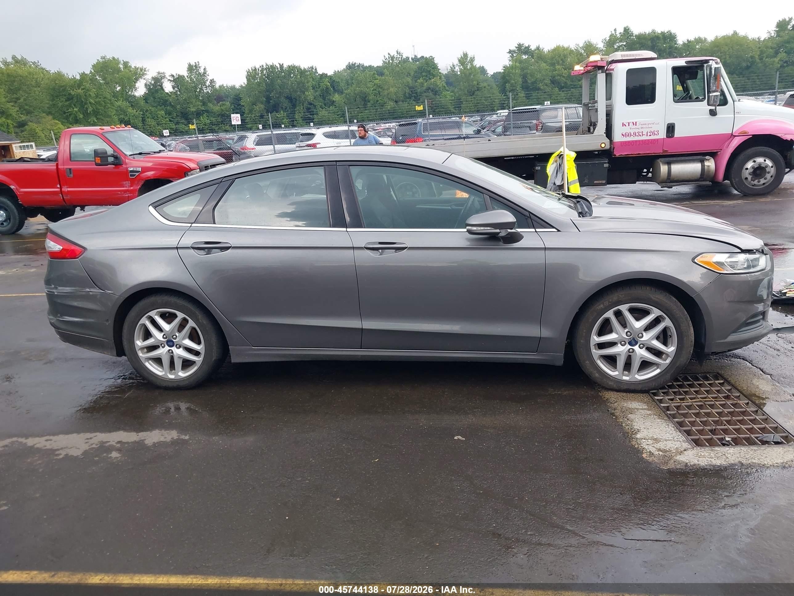 2014 Ford Fusion Se Серый vin: 1FA6P0HD6E5382998
