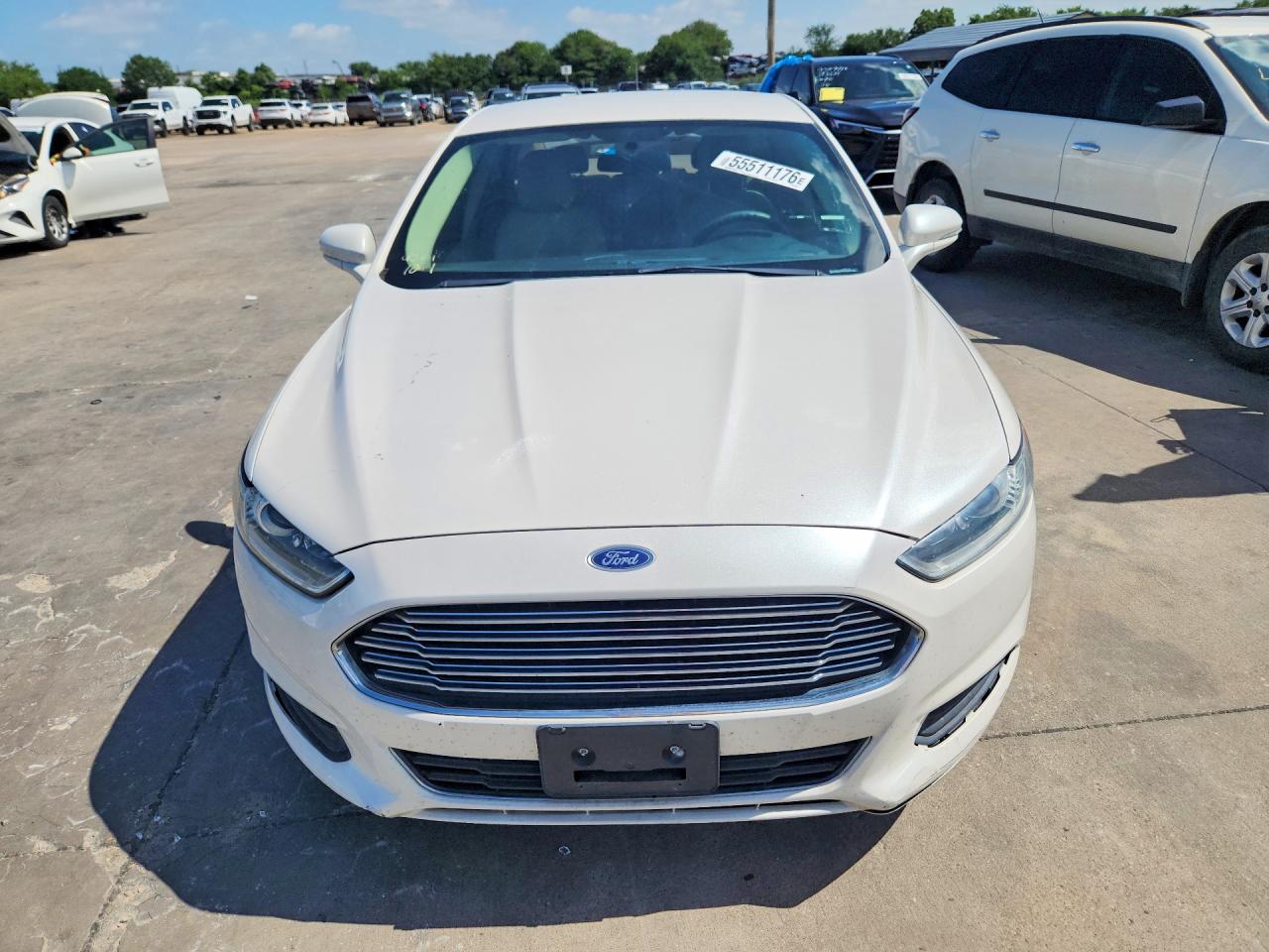 2014 Ford Fusion Se White vin: 1FA6P0HD6E5386601